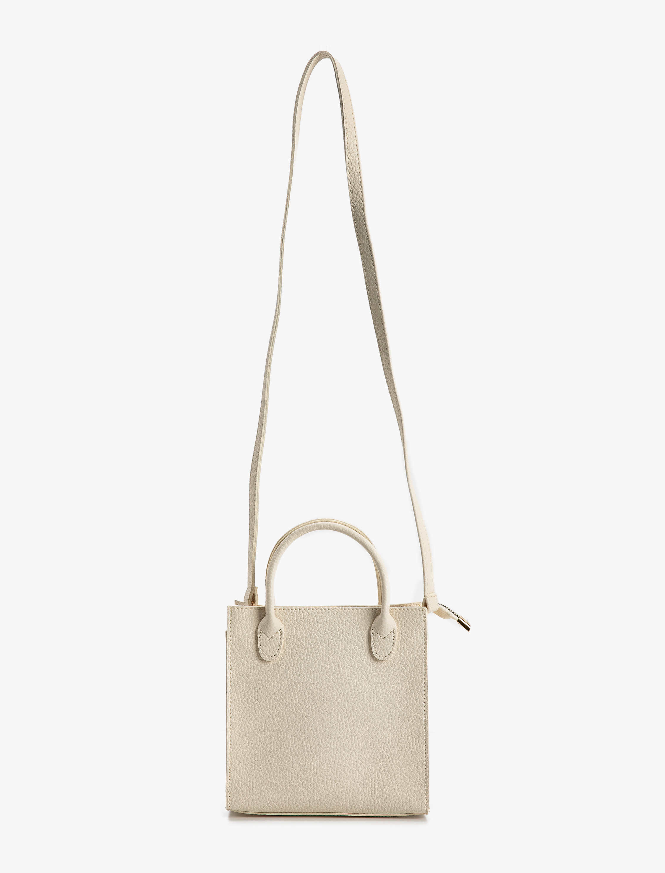  Kadın Tote Çanta Suni Deri Fermuarlı Askılı Tutma Saplı