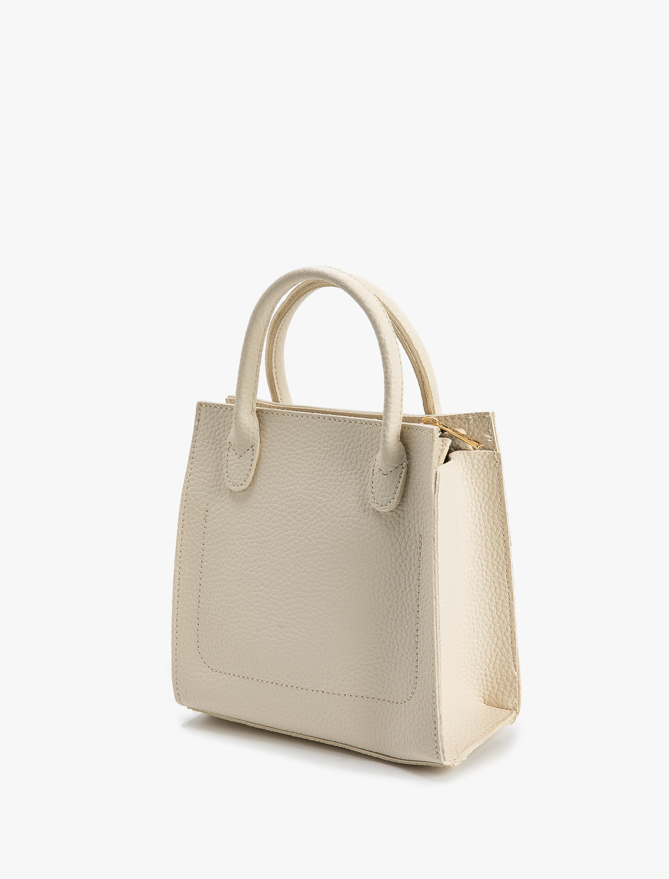  Kadın Tote Çanta Suni Deri Fermuarlı Askılı Tutma Saplı