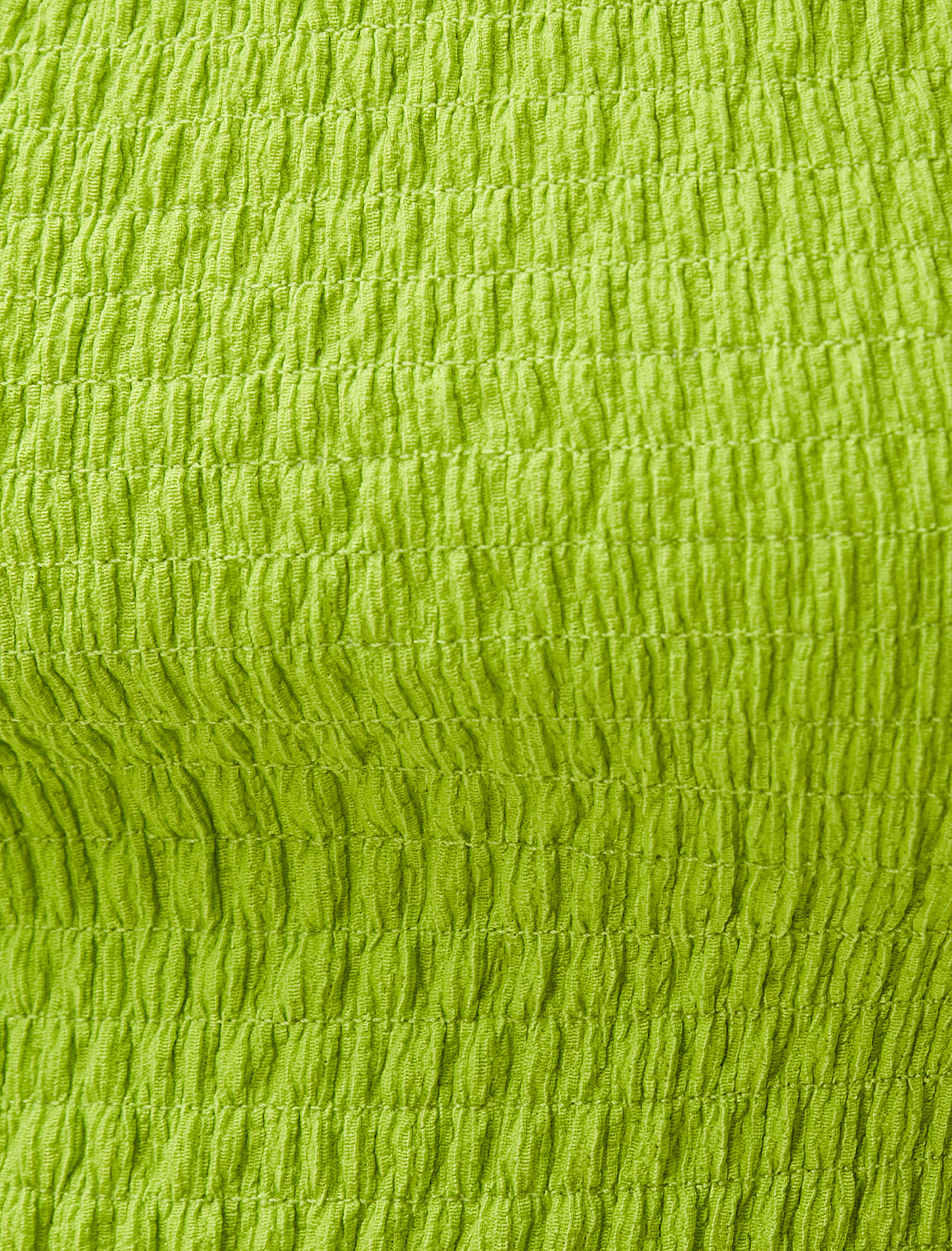   Crop Tişört Gipeli Balon Kollu Kare Yaka Bürümcük