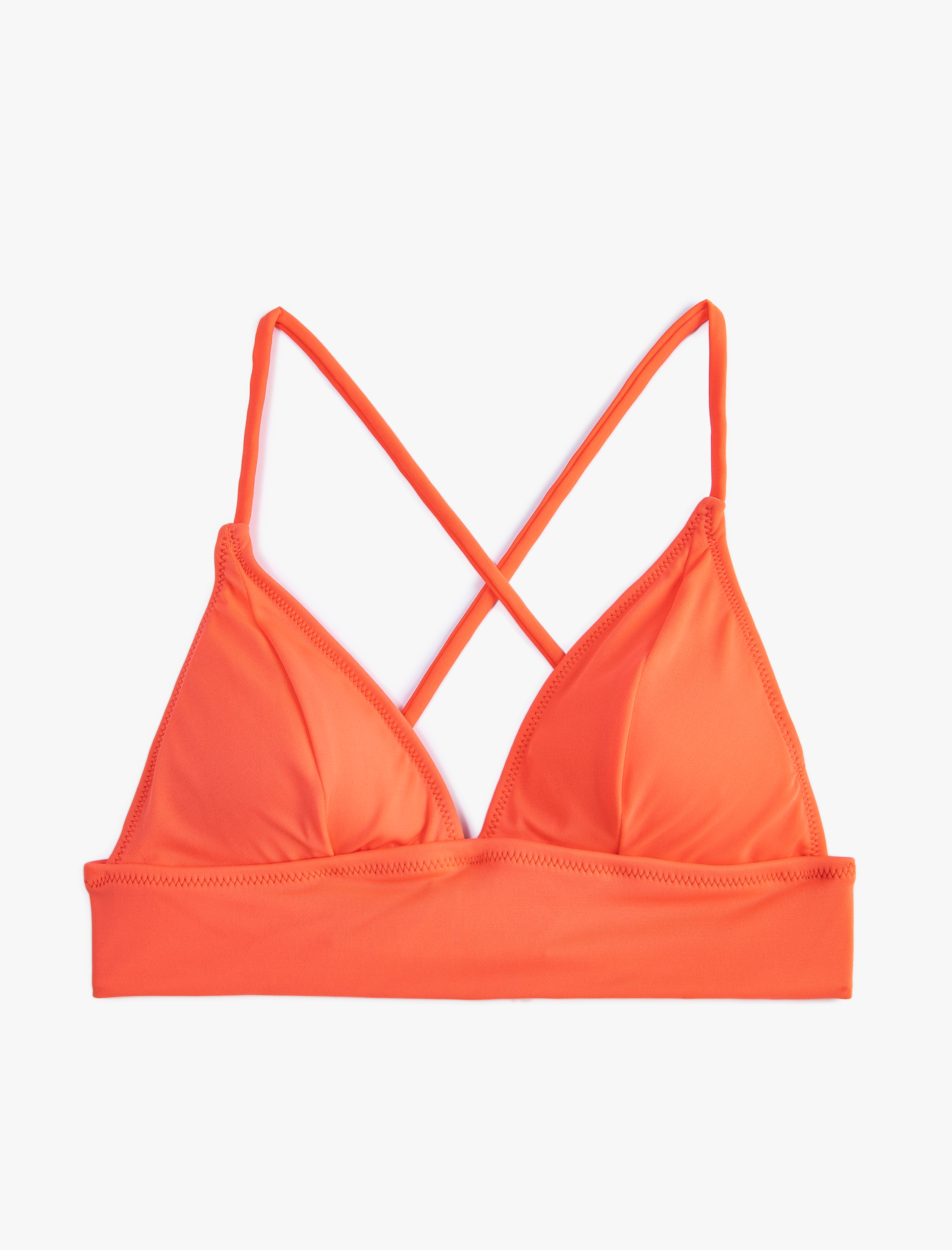   Bikini Üstü Bralet Çapraz Askılı Kaplı