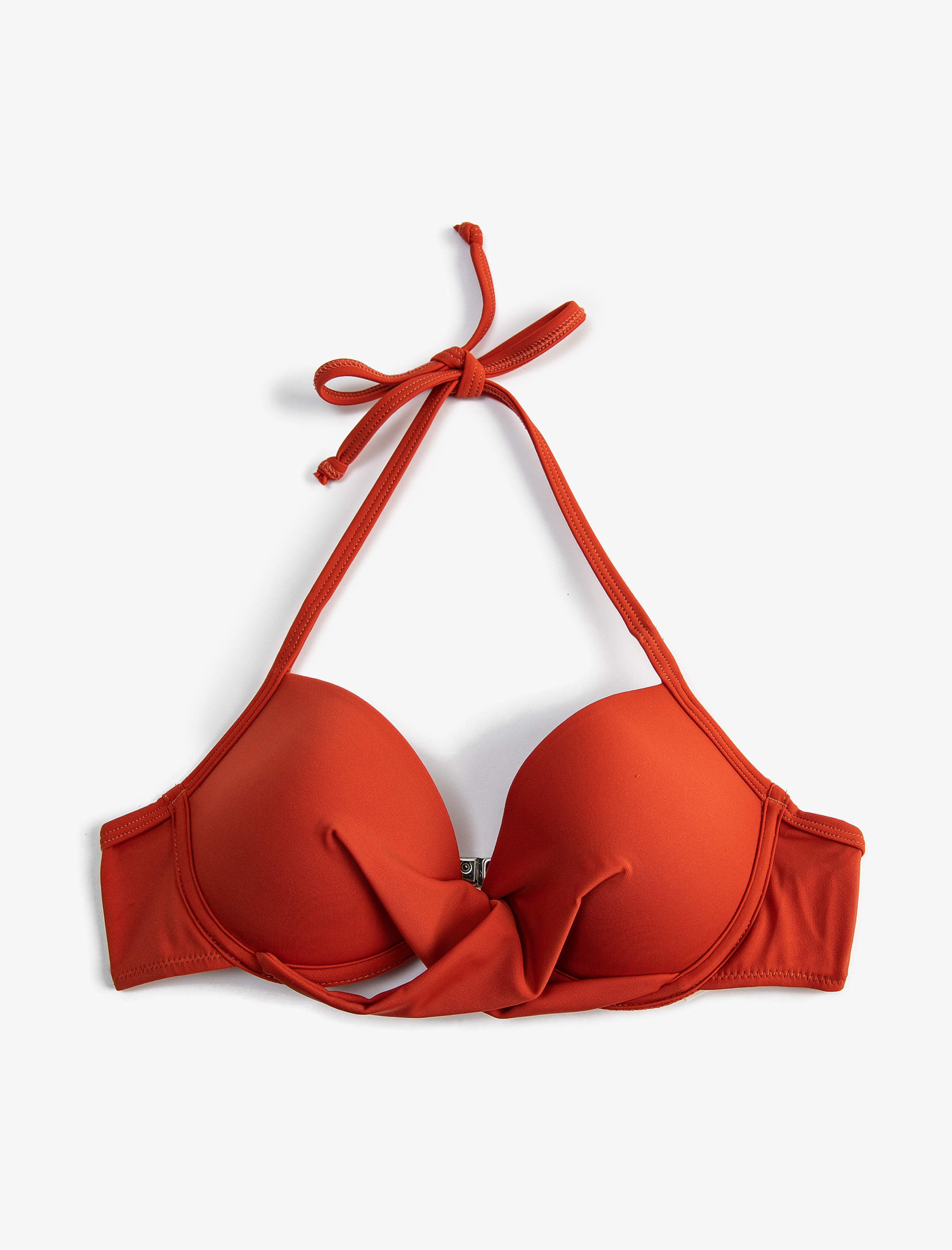   Bikini Üstü Push Up Boyundan Bağlamalı Çapraz Detaylı