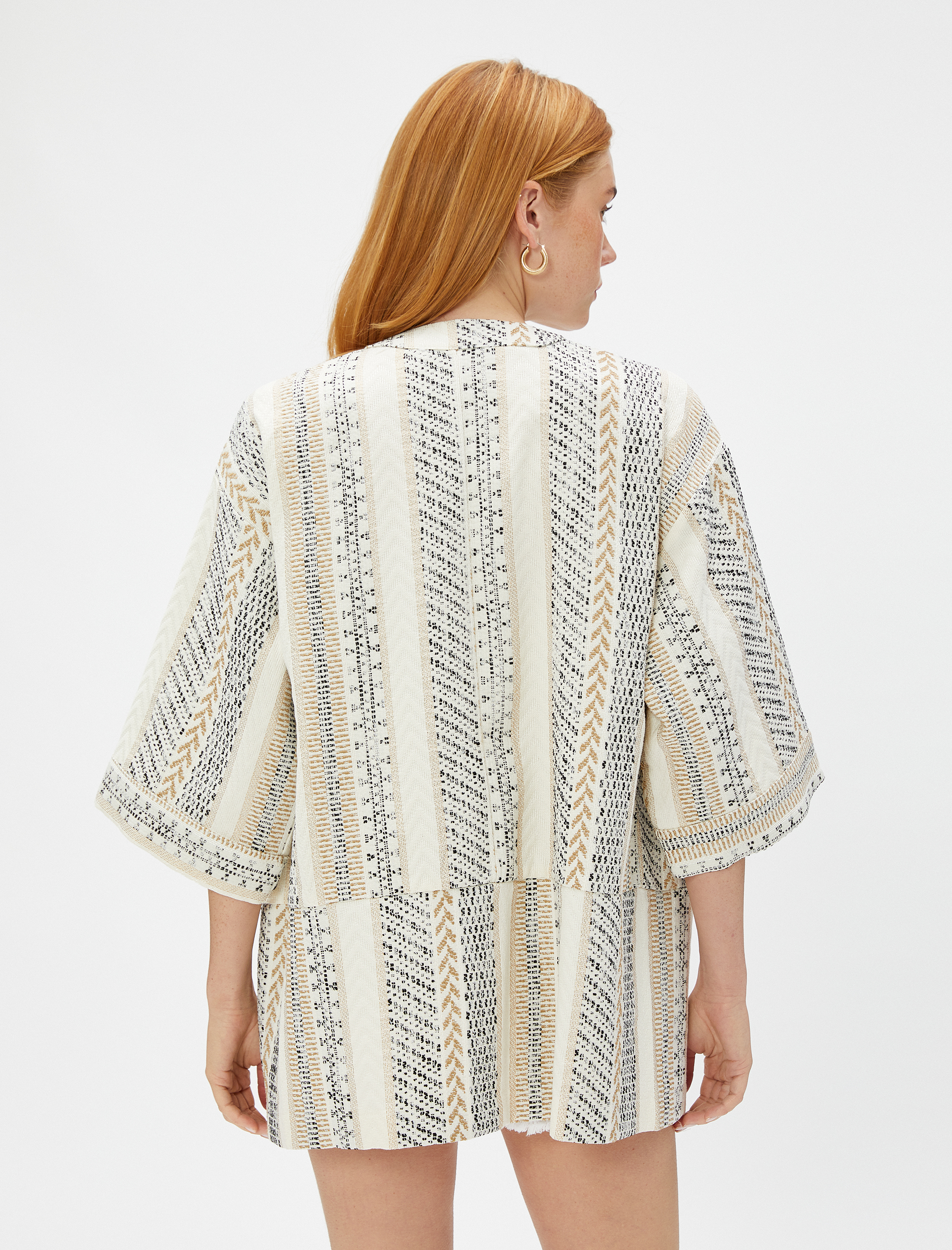   Kısa Kollu Kimono Midi Boy