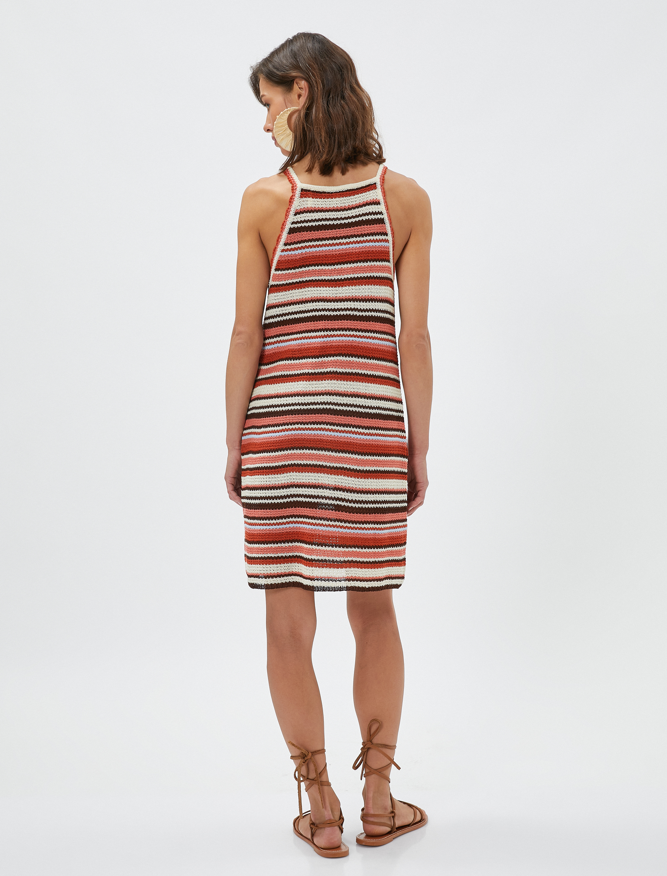   Melis Ağazat X Koton - Askılı Mini Kroşe Elbise