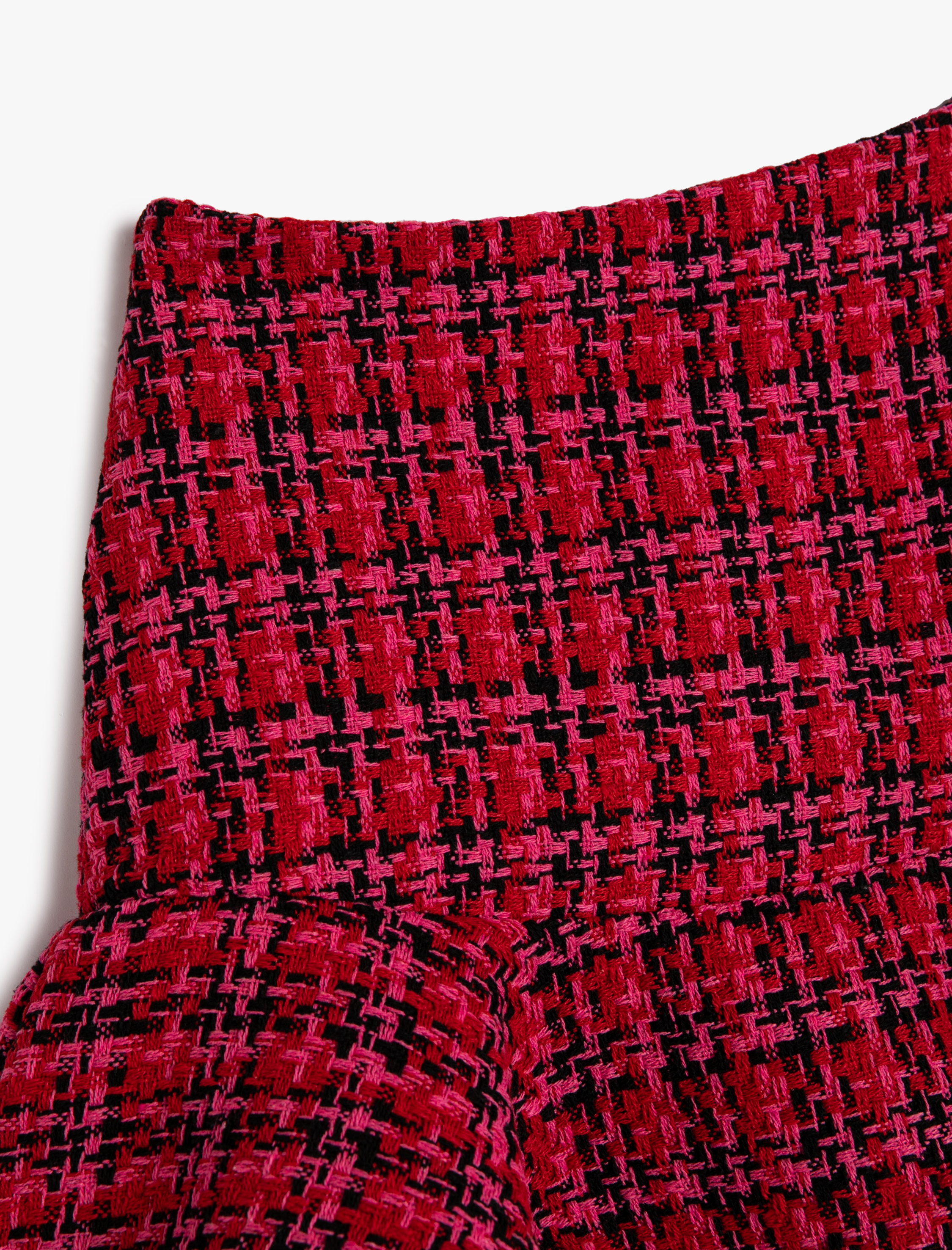  Kız Çocuk Tüvit Mini Etek Volümlü Beli Lastikli