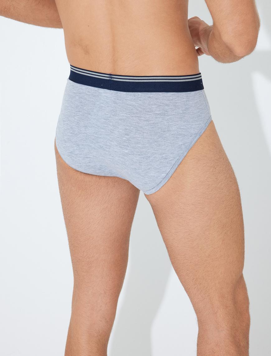   3'lü Slip Boxer Seti Çok Renkli Şerit Detaylı