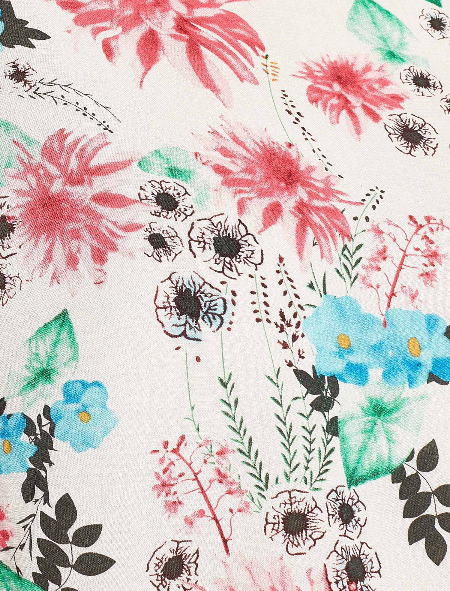   Koton Plus Çiçekli Bluz