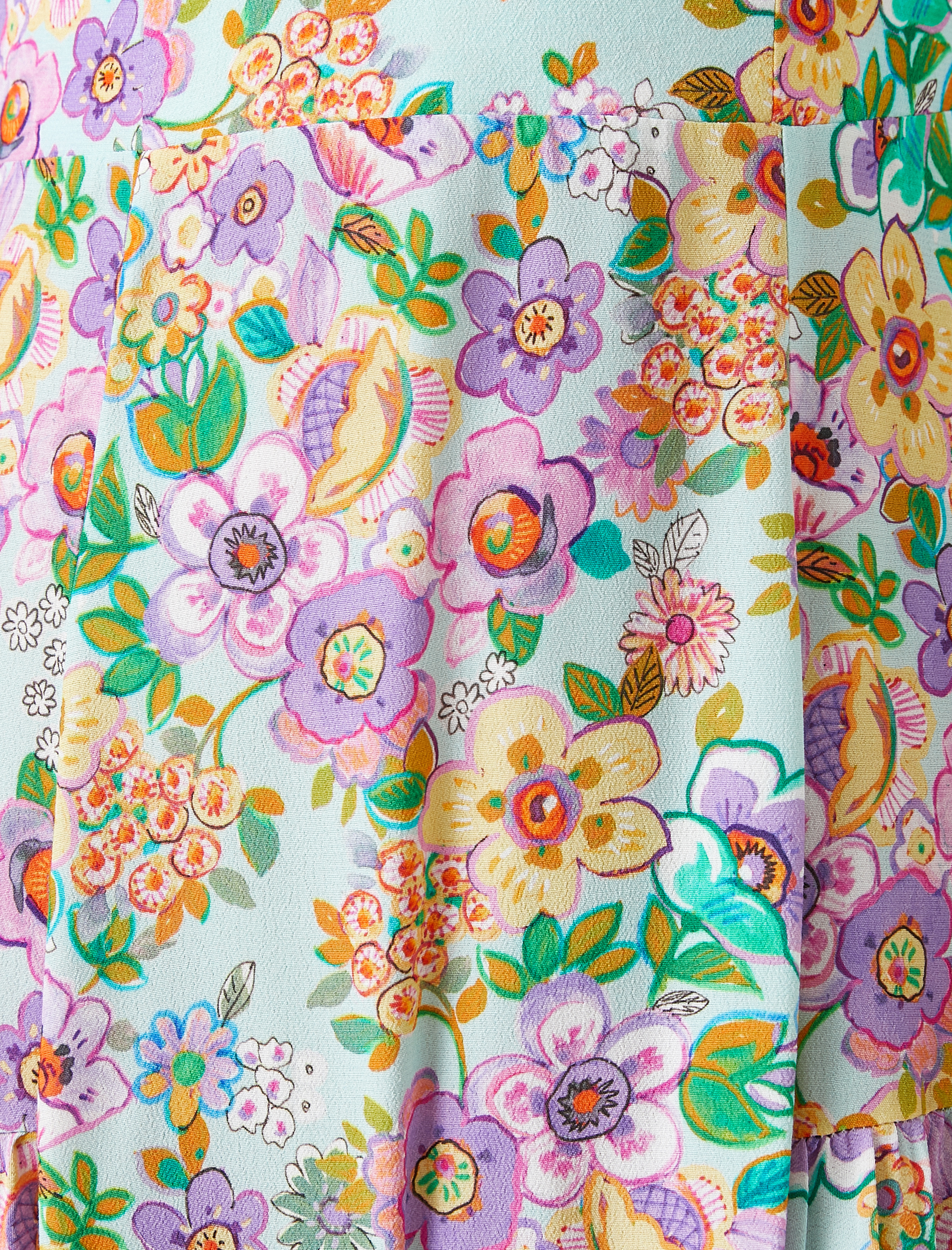   Çiçekli Yazlık Elbise Kısa Kollu