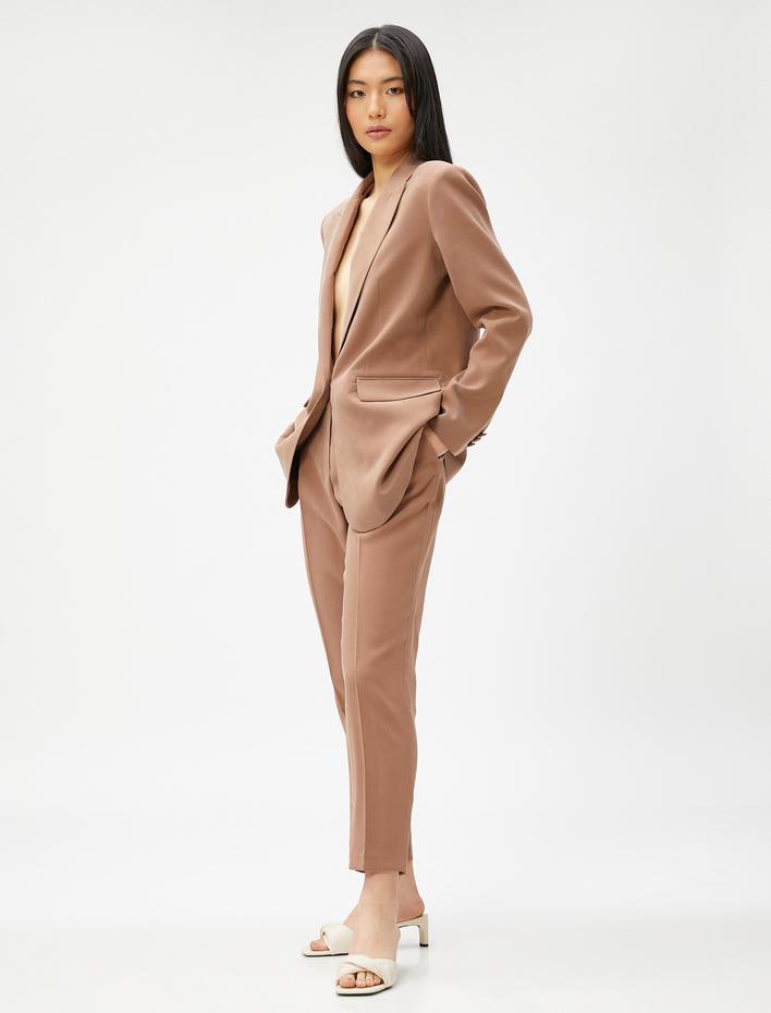  Cepli Dar Paça Pantolon Rayon Karışımlı