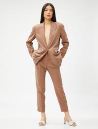 Cepli Dar Paça Pantolon Rayon Karışımlı