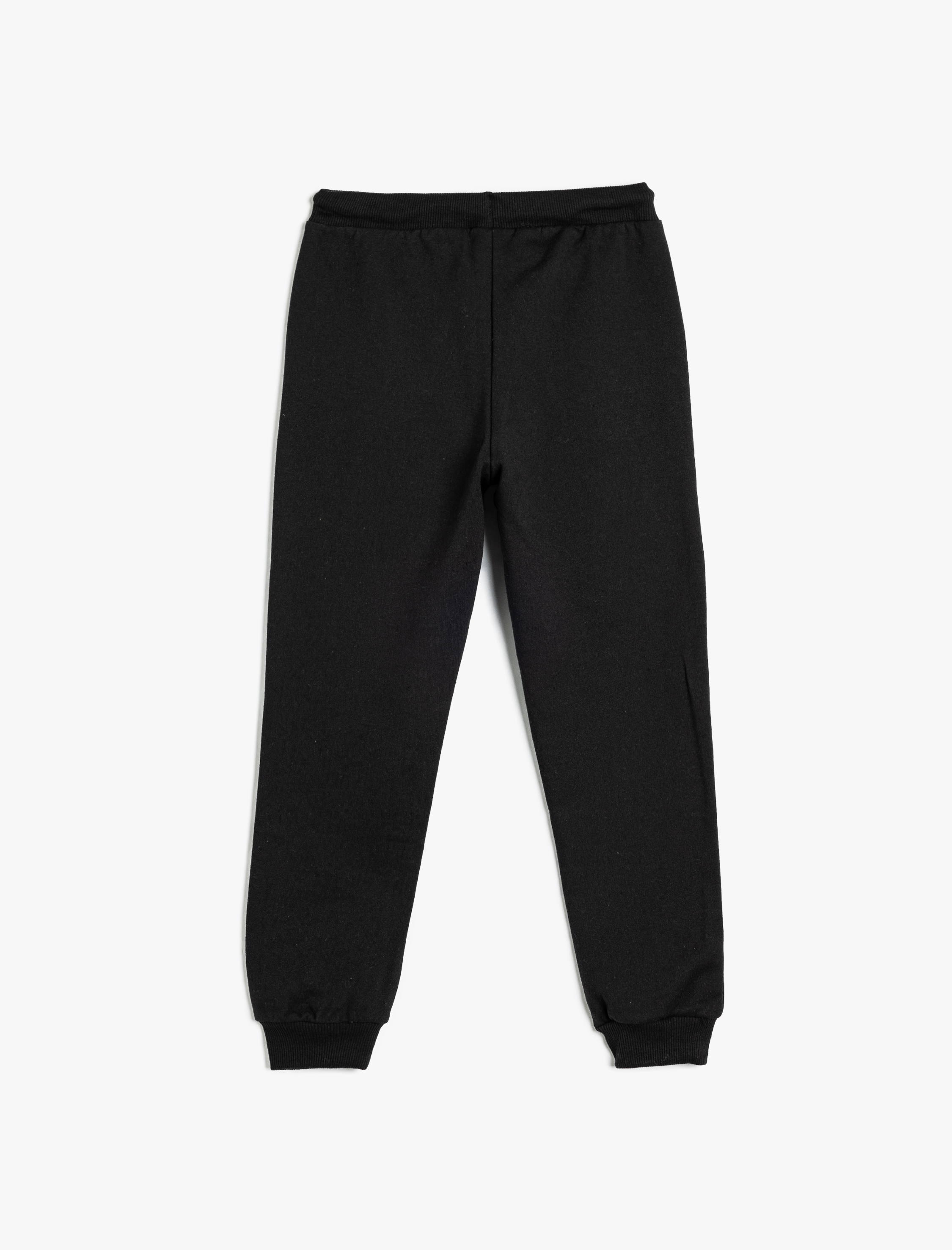  Erkek Çocuk Jogger Eşofman Altı Beli Bağlamalı Baskı Detaylı Cepli Şardonlu