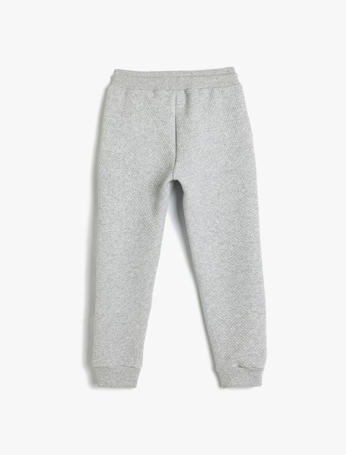 Erkek Çocuk Pamuklu Cep Detaylı Beli Bağlamalı Basic Jogger Eşofman Altı