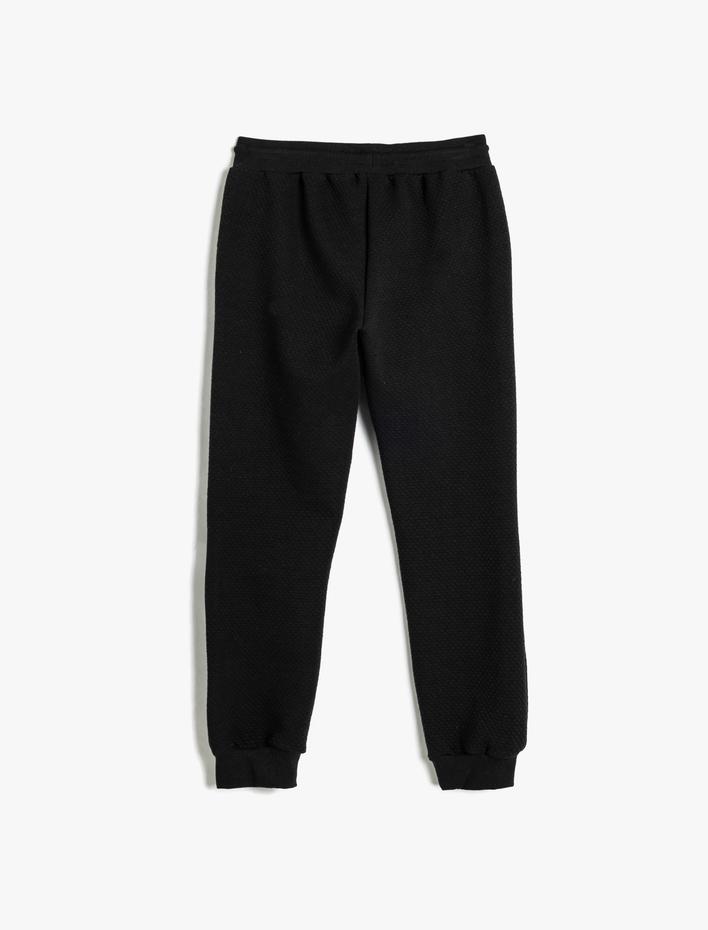 Erkek Çocuk Pamuklu Cep Detaylı Beli Bağlamalı Basic Jogger Eşofman Altı