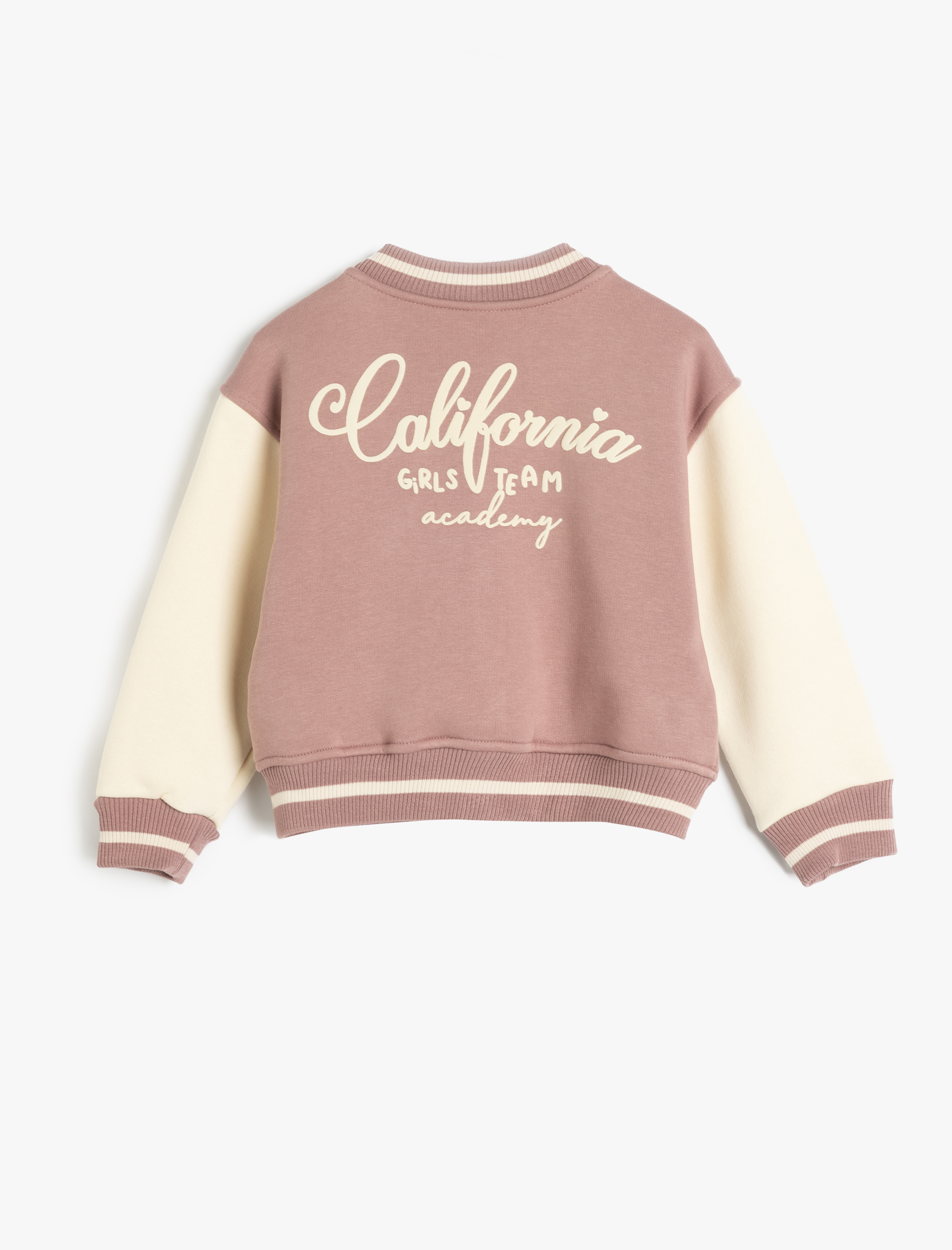 Kız Bebek Kolej Ceket Çıtçıt Kapamalı Cepli Aplike Detaylı Şardonlu