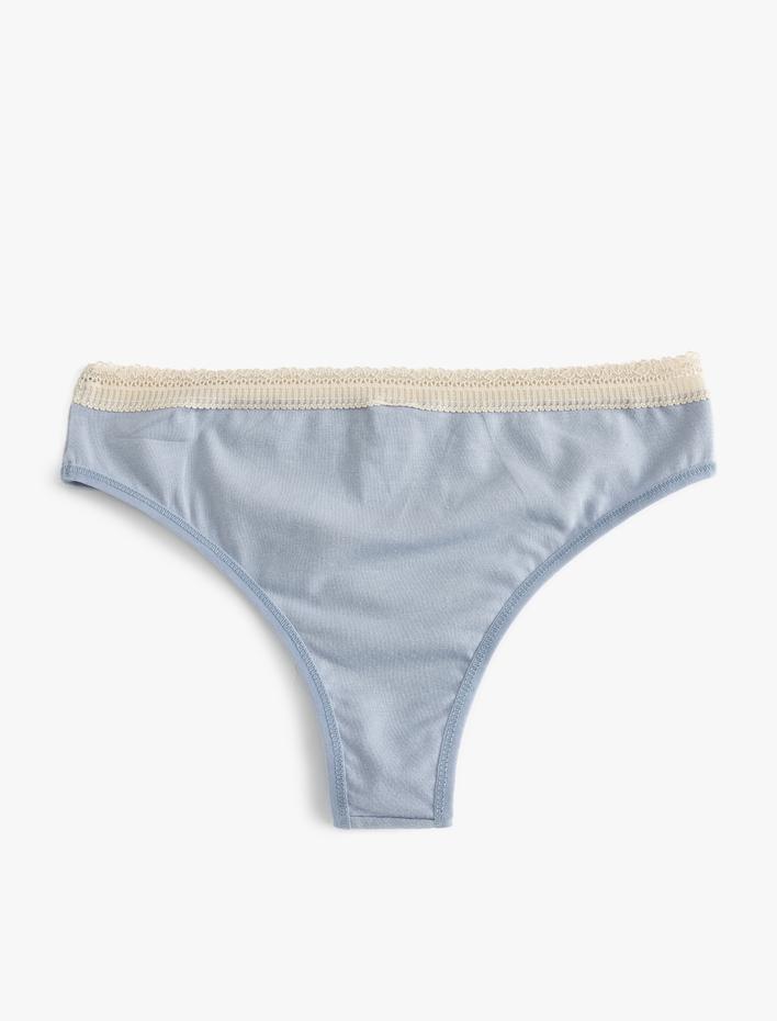  Brazilian Külot Pamuklu Renk Kontrastlı