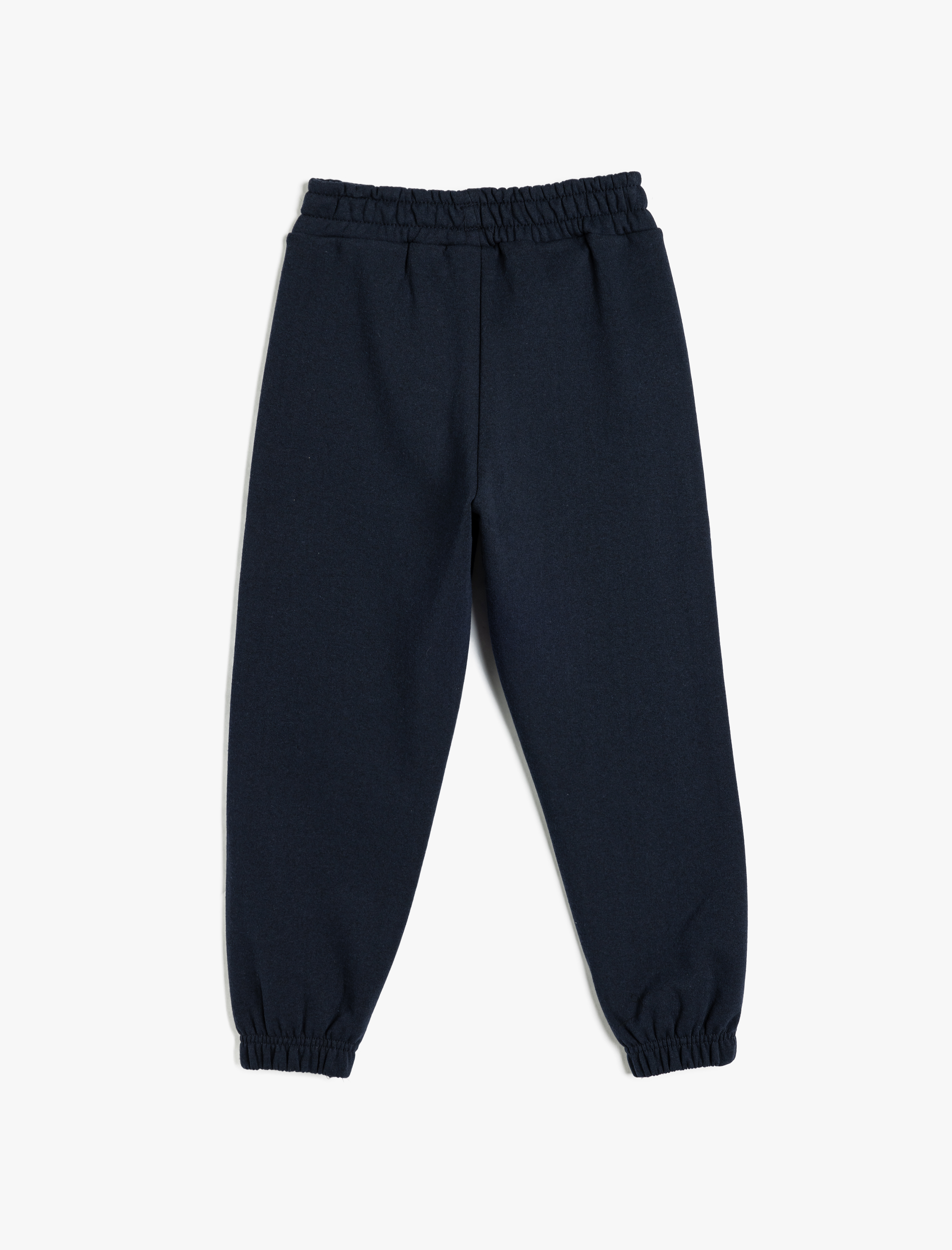  Kız Çocuk Pamuklu Beli Lastikli Şardonlu Basic Okul Eşofman Altı