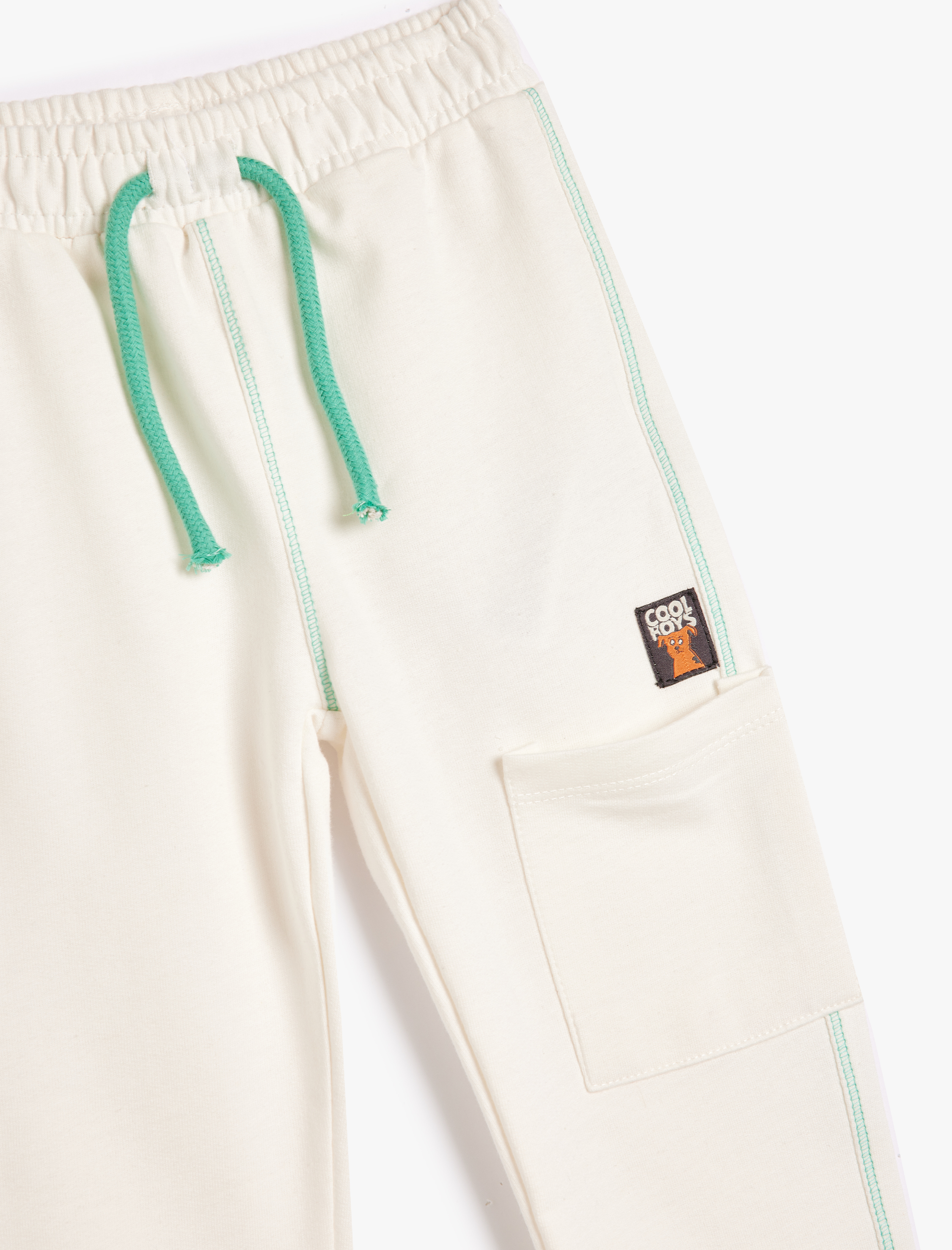  Erkek Bebek Jogger Eşofman Altı Beli Bağlamalı Cepli Şardonlu