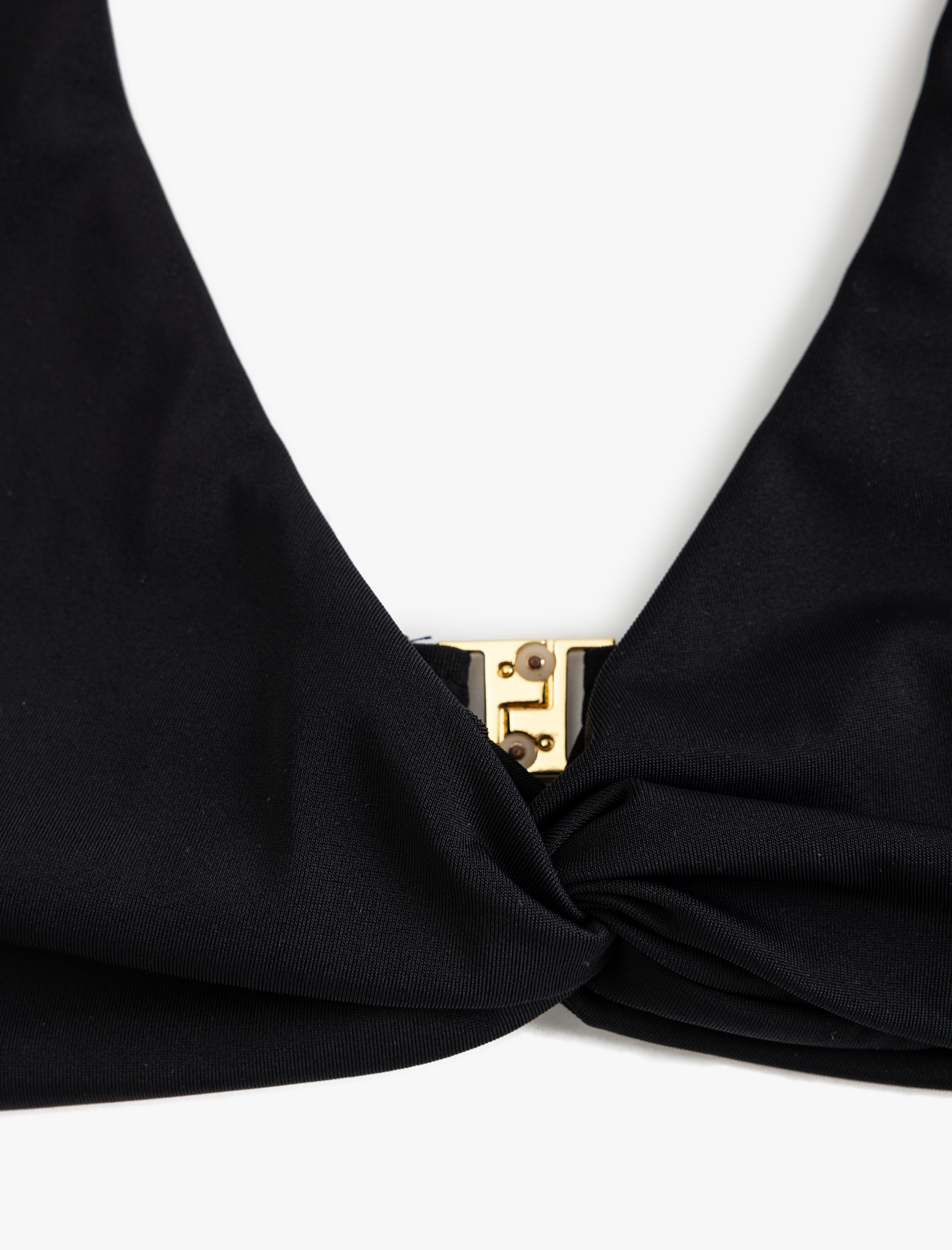   Bikini Üstü Boyundan Bağlamalı Kopçalı