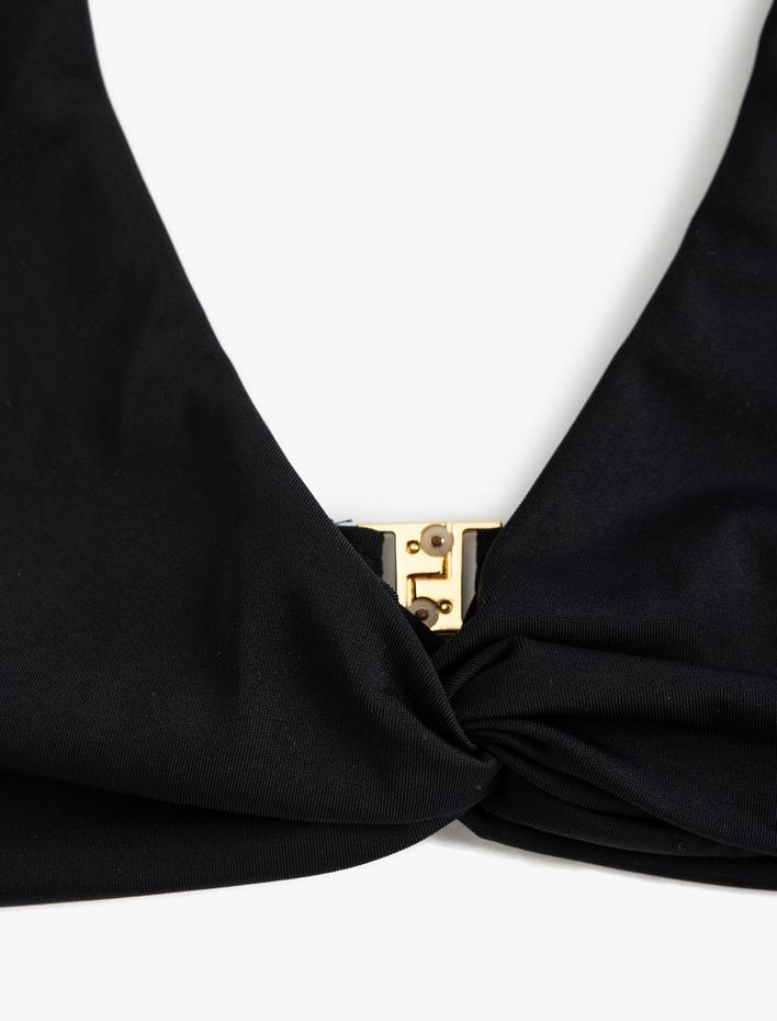  Bikini Üstü Boyundan Bağlamalı Kopçalı