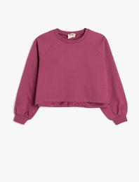 Basic Sweatshirt Uzun Kollu Bisiklet Yaka