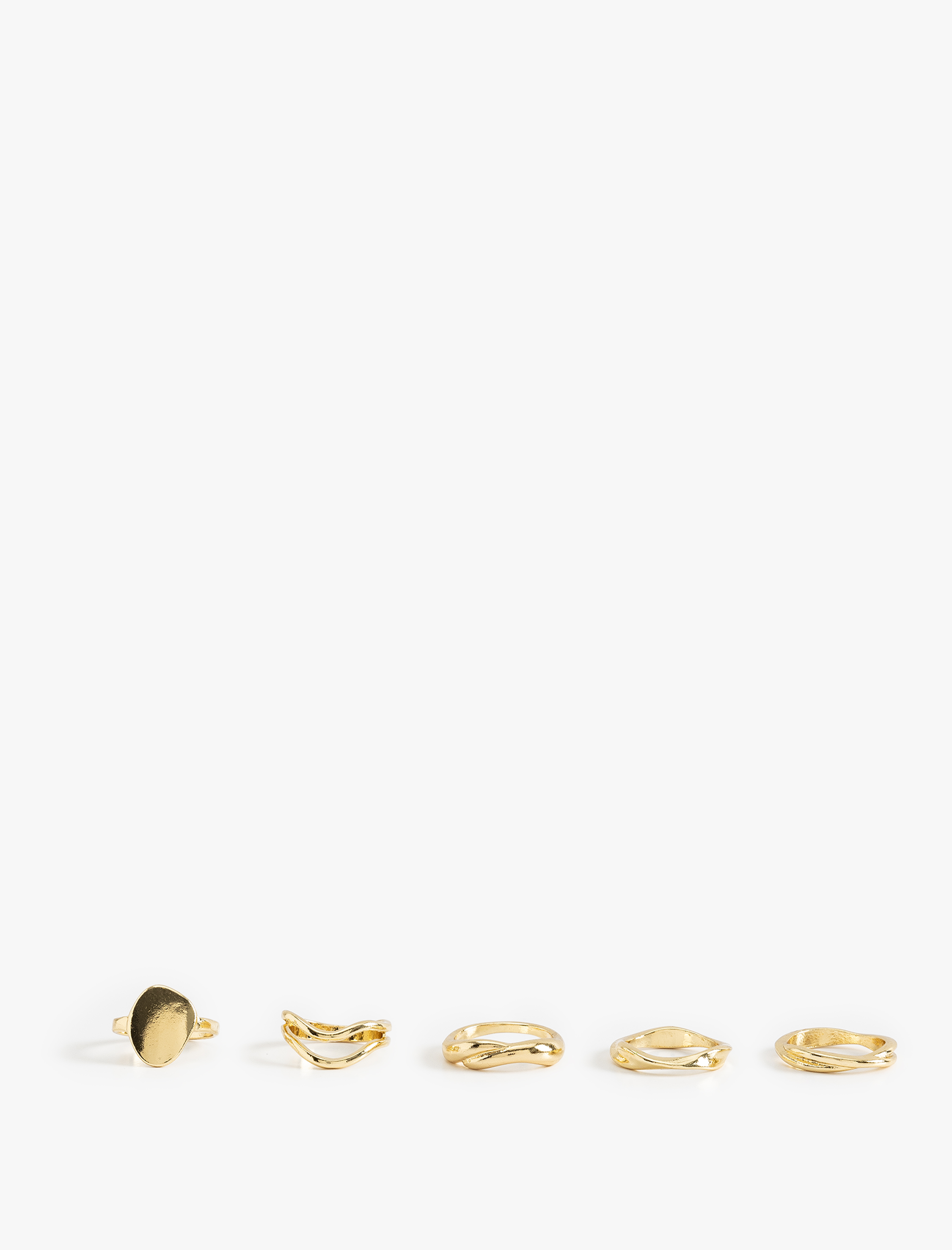  Kadın Yüzük Seti 5'li Soyut