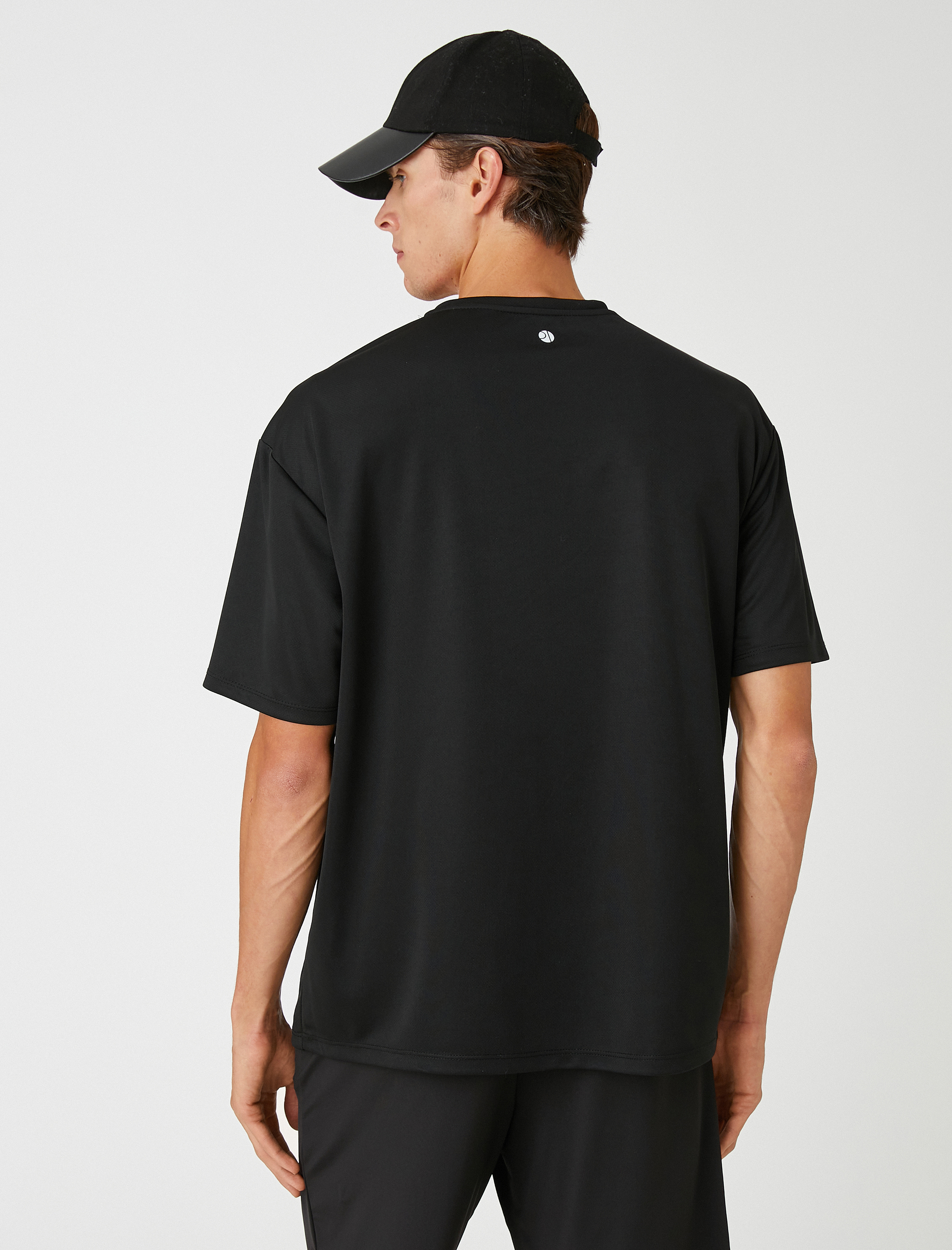   Basketbol Baskılı Tişört Bisiklet Yaka