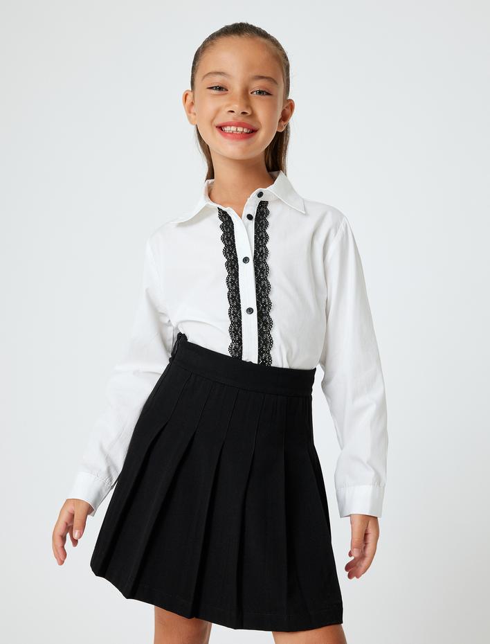 Kız Çocuk Basic Pileli Etek