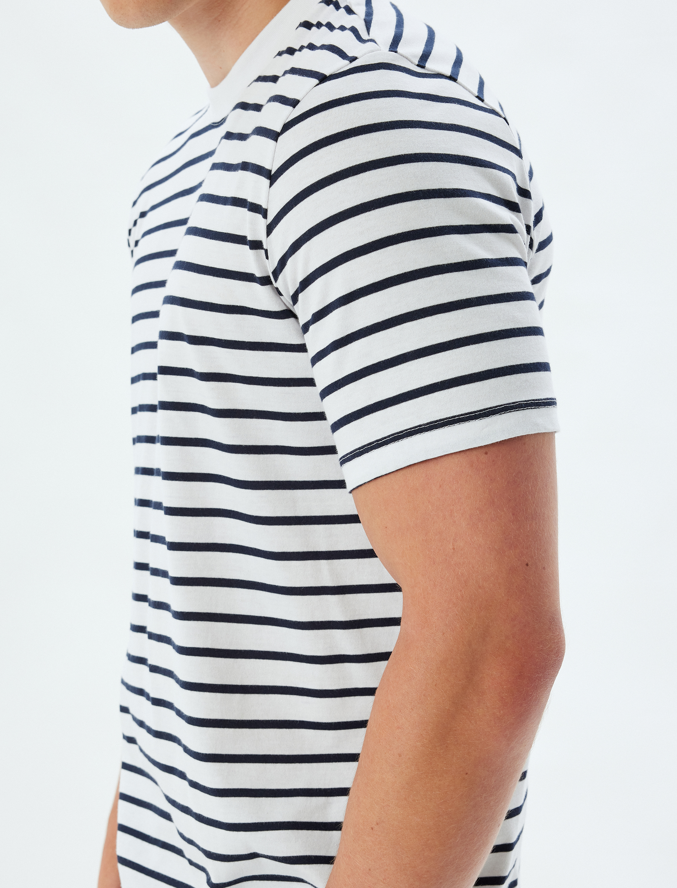   Oversize Tişört Kısa Kollu Bisiklet Yaka Pamuklu