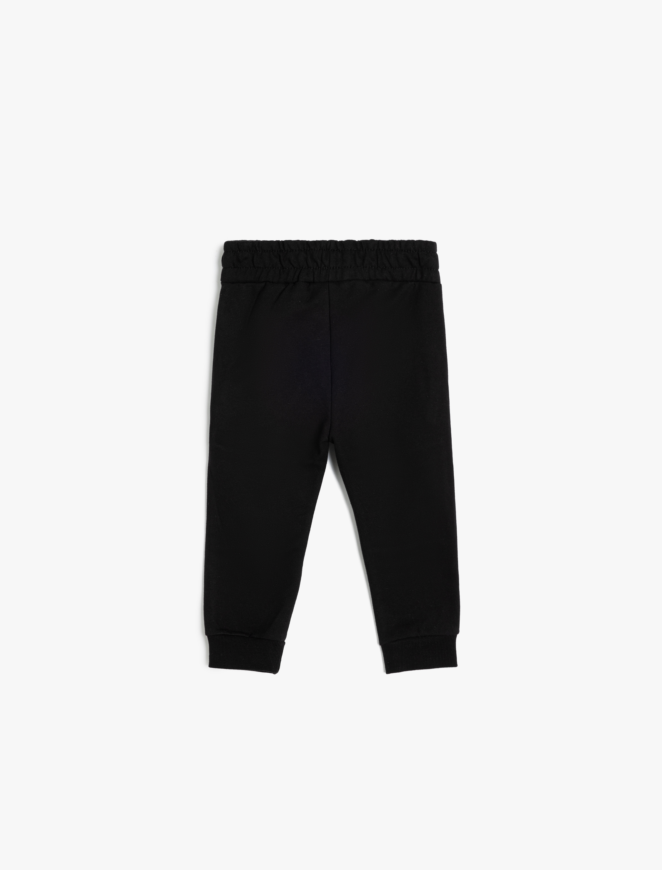  Erkek Bebek Pamuklu Beli Bağlamalı Cep Detaylı Şardonlu Eşofman Altı