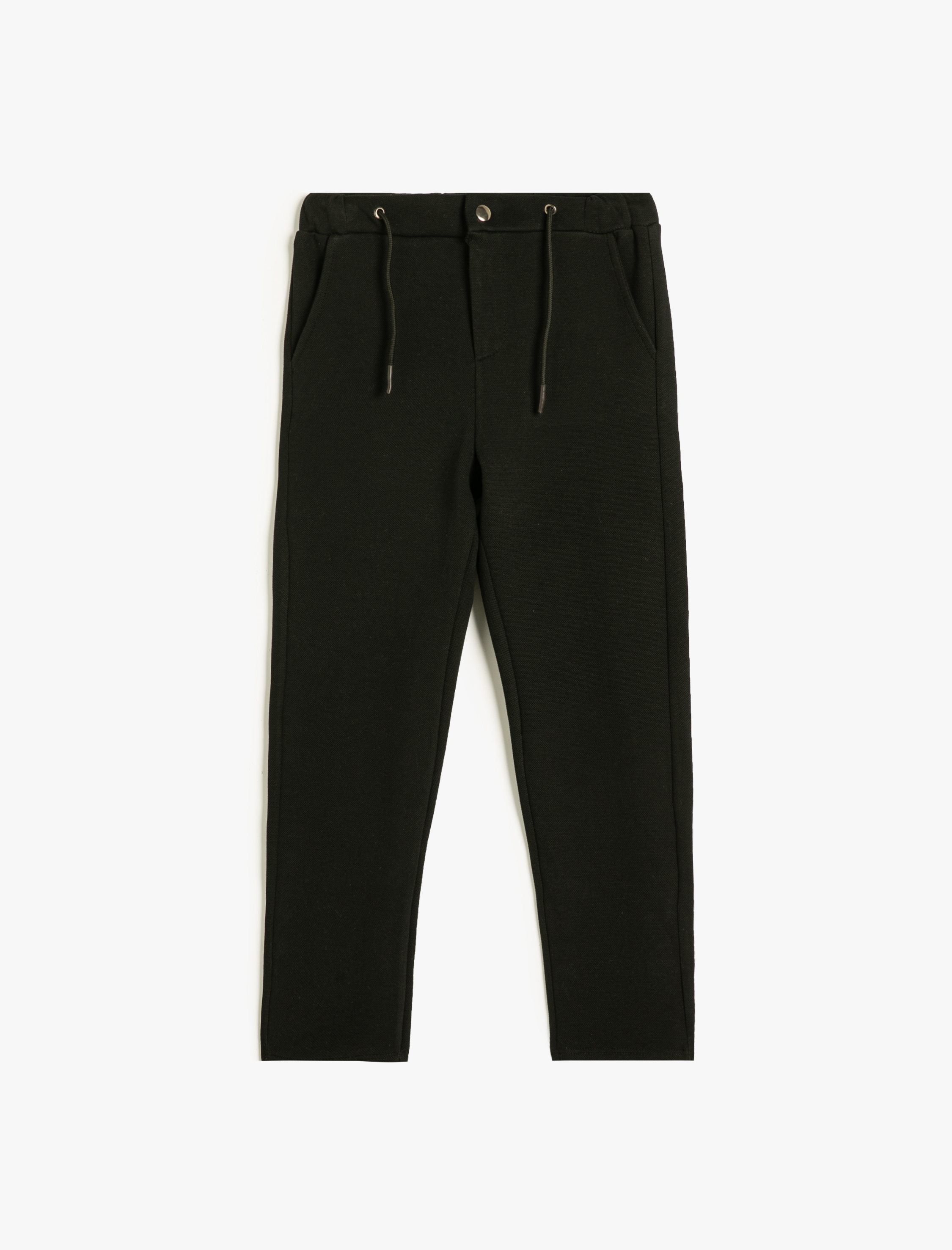  Erkek Çocuk Beli Bağlamalı Cep Detaylı Basic Okul Eşofman Altı