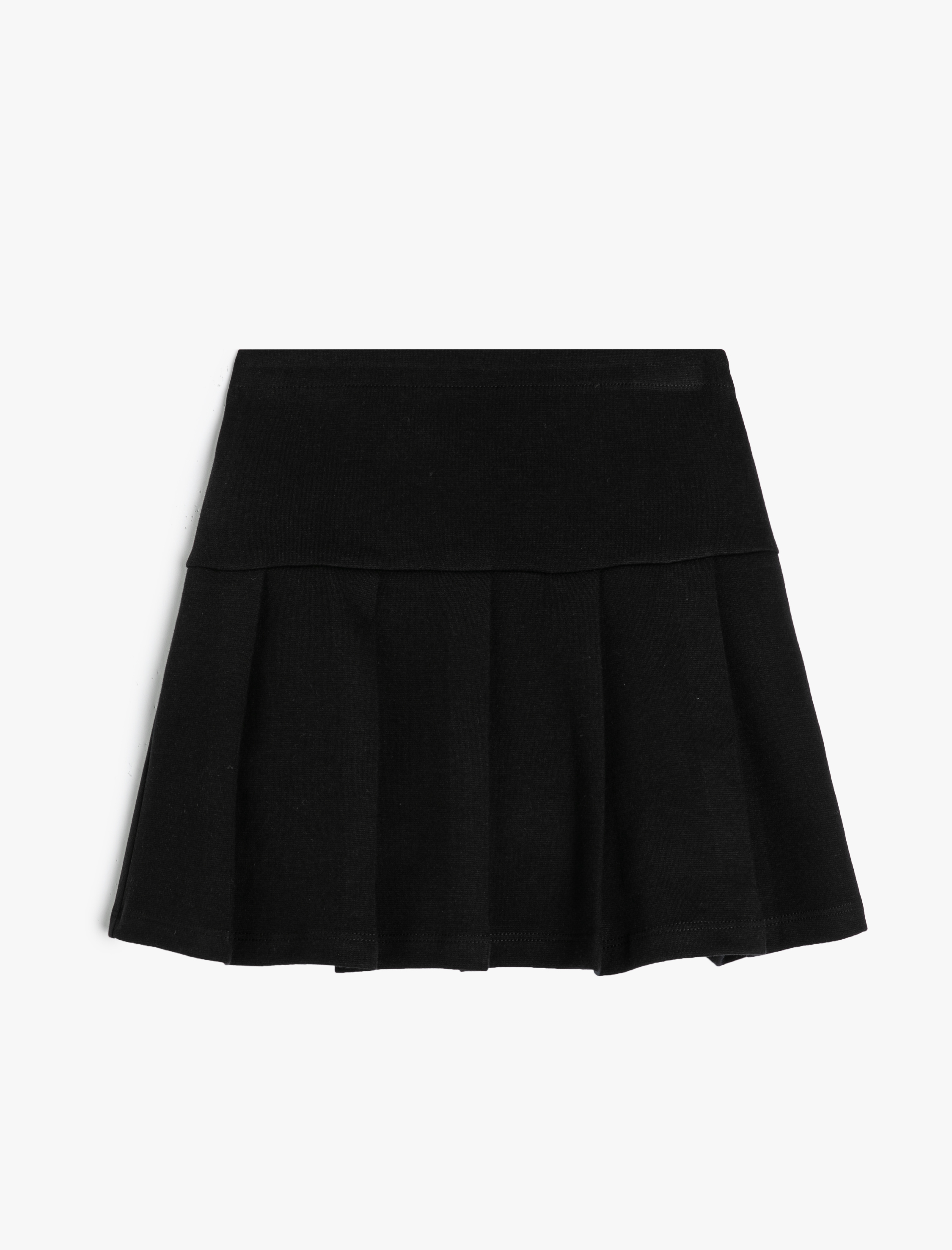  Kız Çocuk Pamuklu Basic Pileli Etek