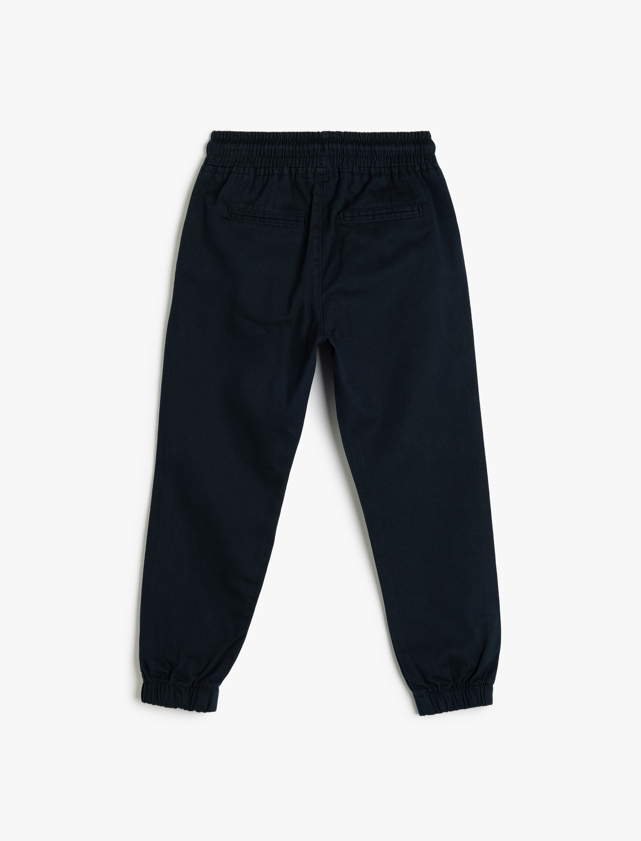  Erkek Çocuk Beli Bağlamalı Pamuklu Cepli Jogger Pantolon
