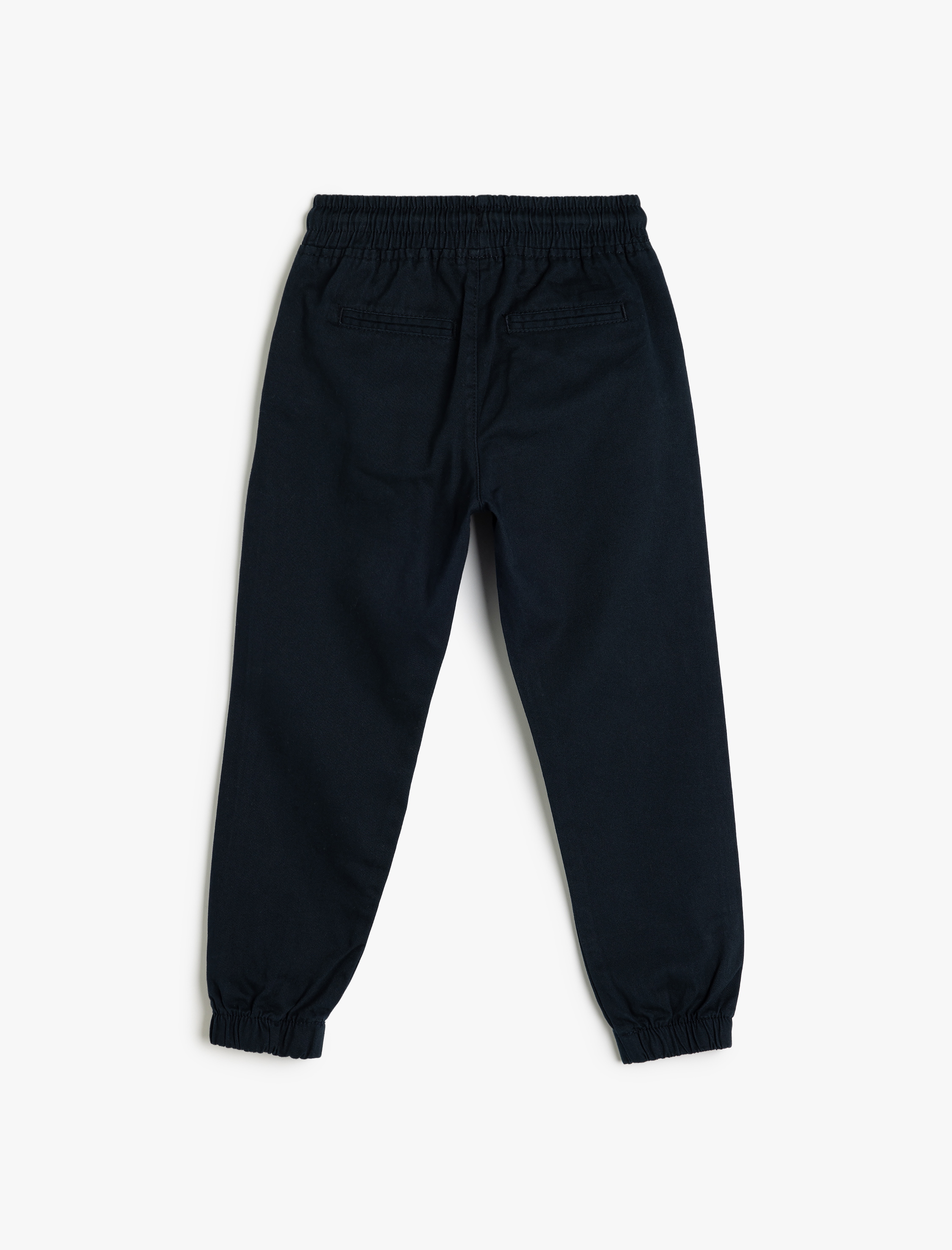  Erkek Çocuk Beli Bağlamalı Pamuklu Cepli Jogger Pantolon