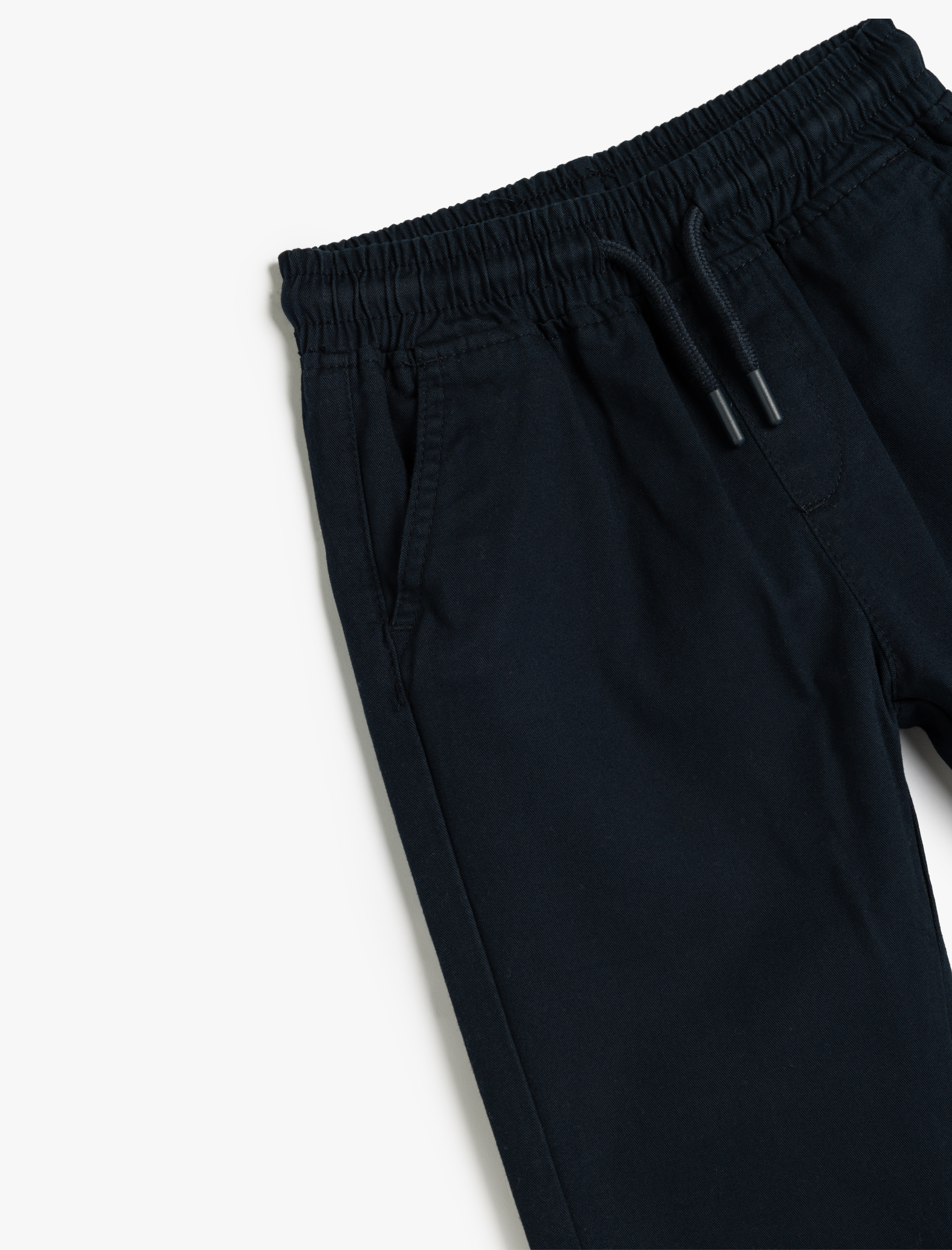  Erkek Çocuk Beli Bağlamalı Pamuklu Cepli Jogger Pantolon