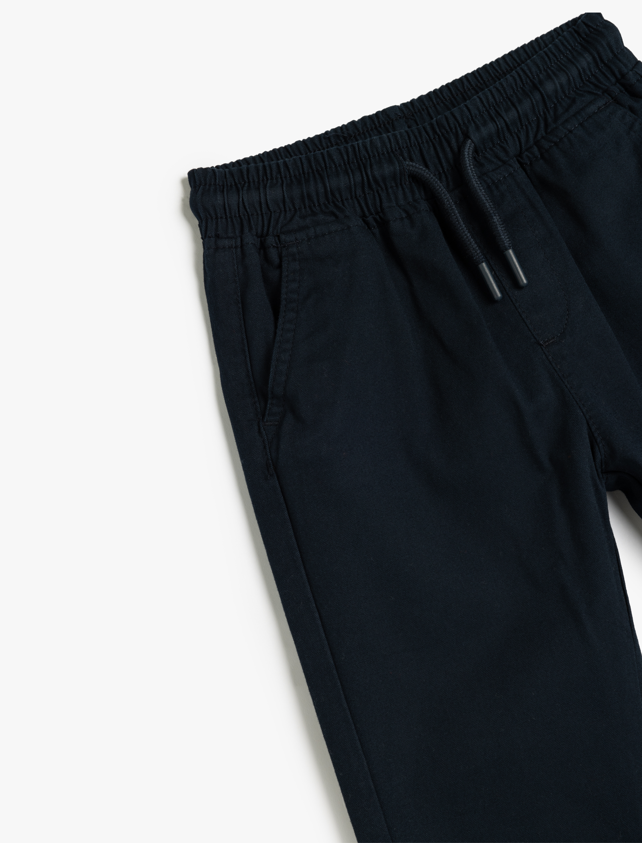  Erkek Çocuk Beli Bağlamalı Pamuklu Cepli Jogger Pantolon