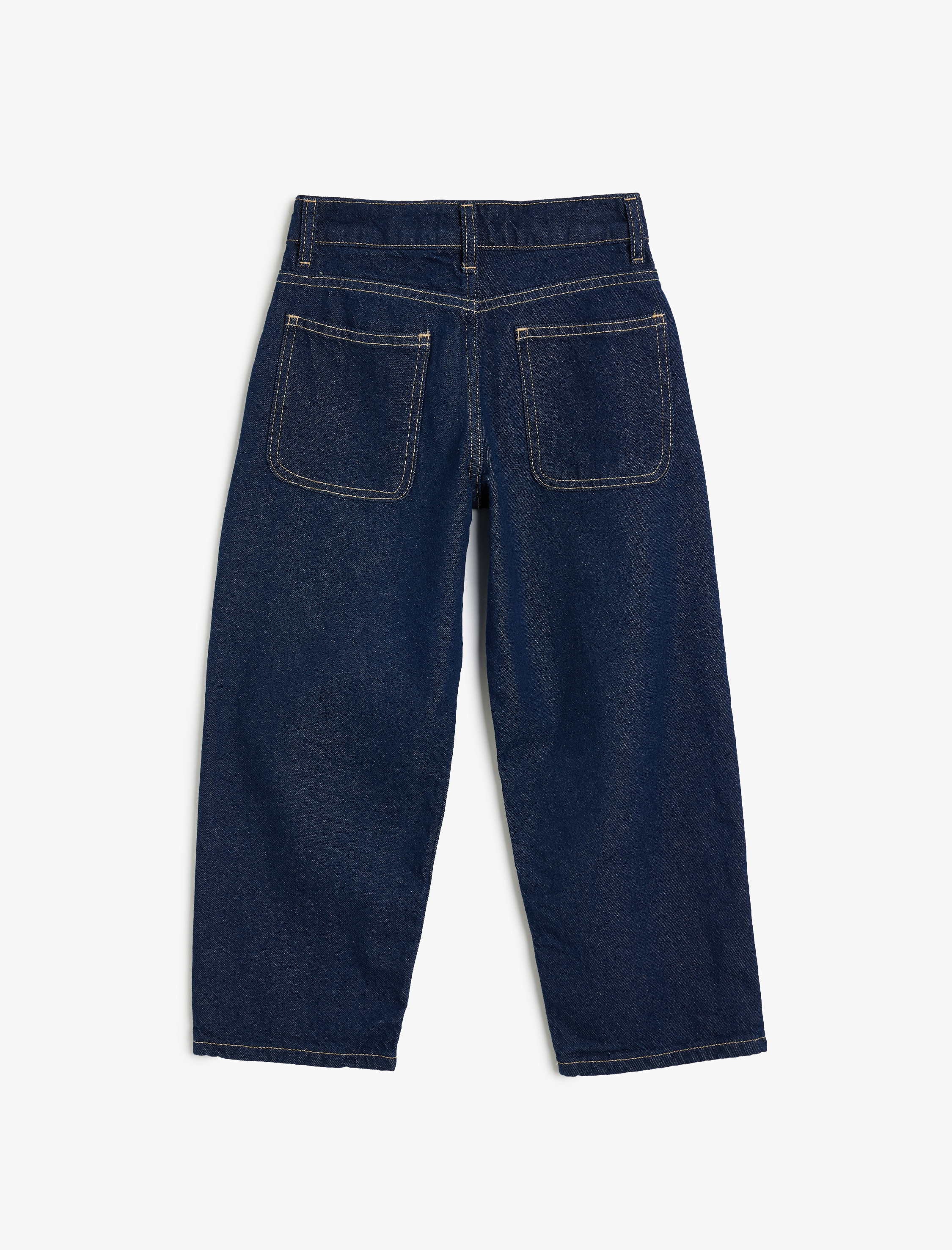 Erkek Çocuk Kot Pantolon Pamuklu Cepli Beli Ayarlanabilir Lastikli