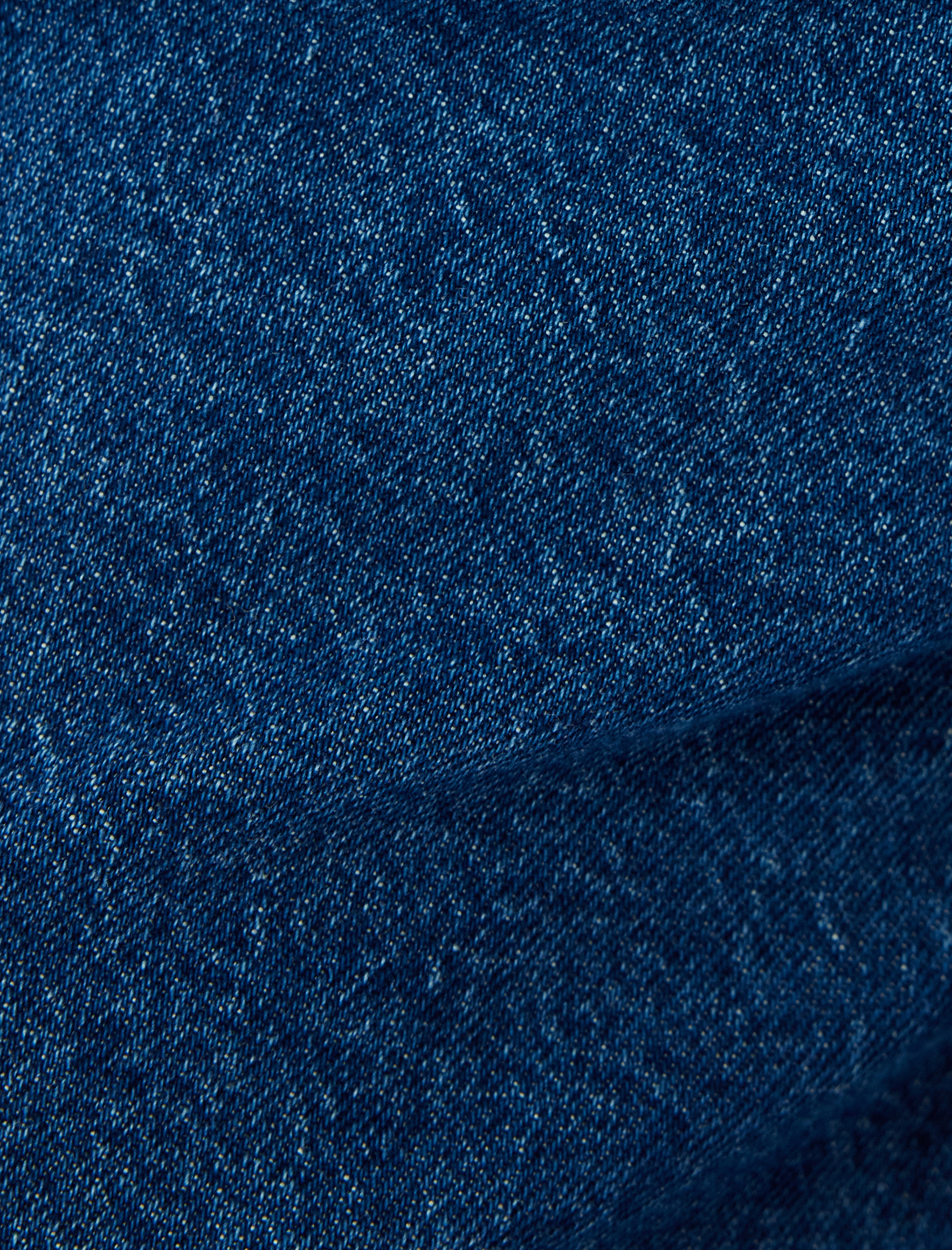   Yüksek Bel Kot Pantolon Geniş Paça Cepli - Culotte Jean