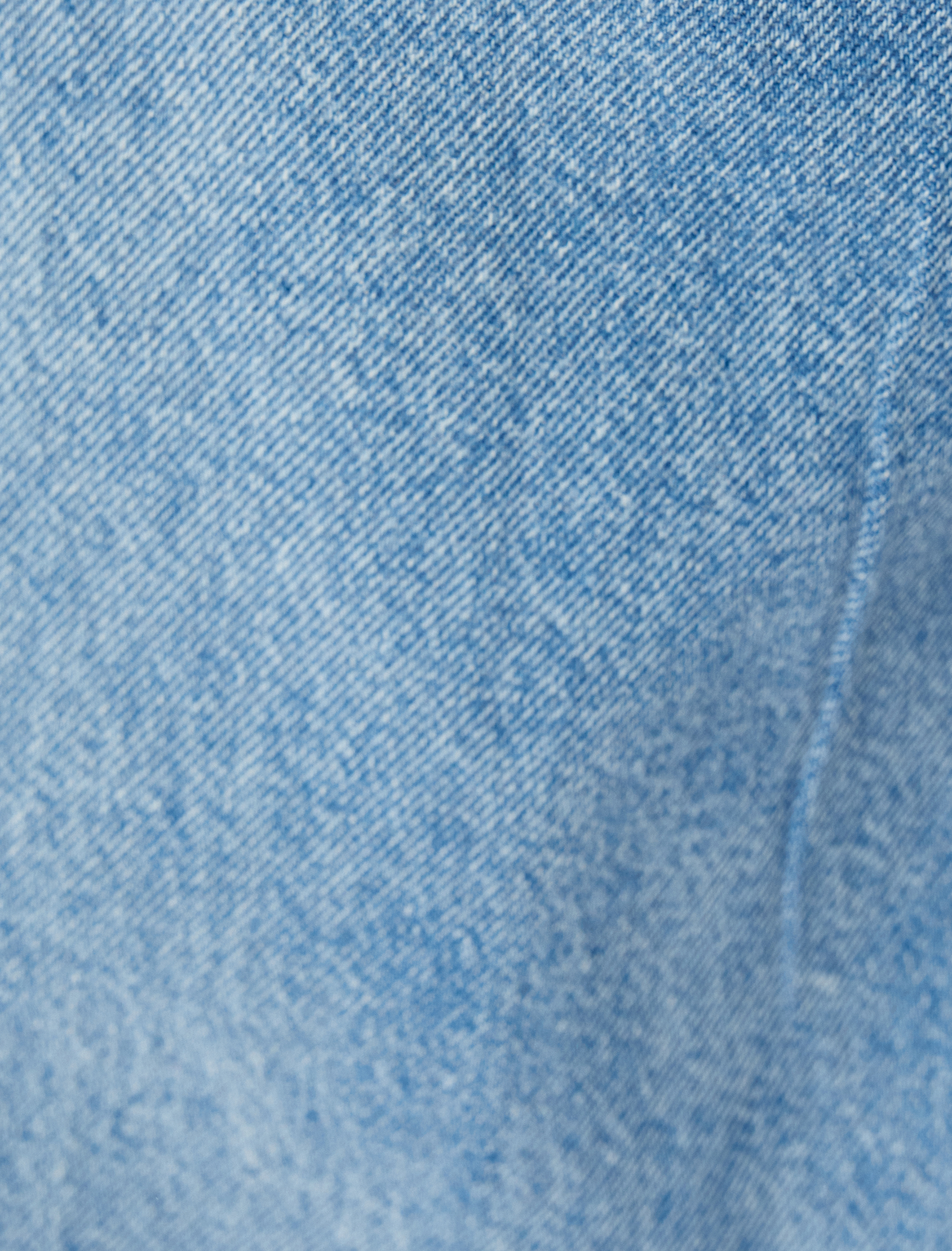   Geniş Paça Kot Pantolon Bol Kalıp Taş Detaylı Düğmeli Cepli - Wide Leg Jean