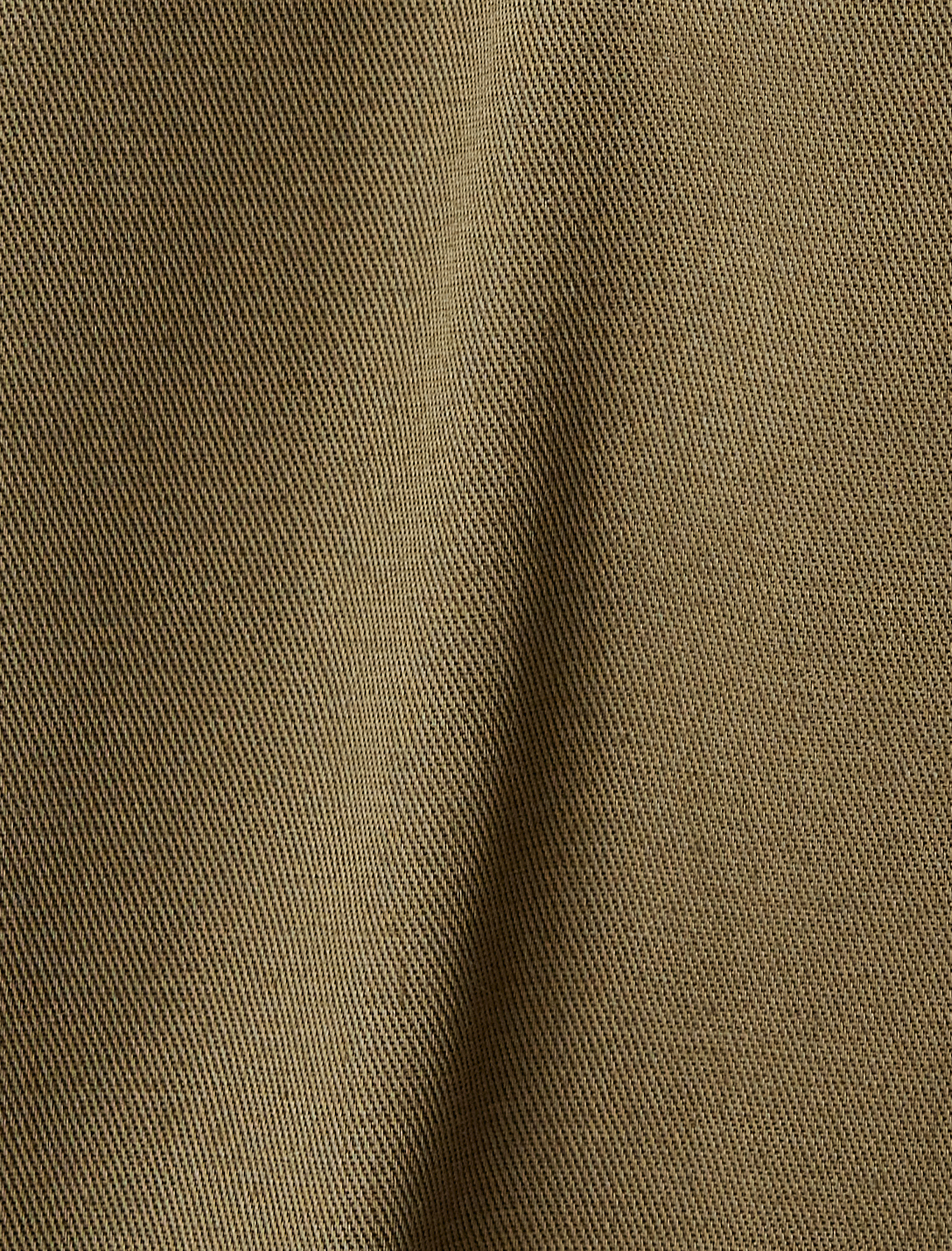   Kruvaze Yaka Düğmeli Cepli Pamuklu Trençkot