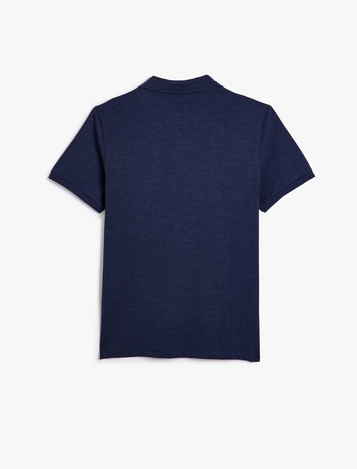  Polo Yaka Tişört Kısa Kollu Pamuklu