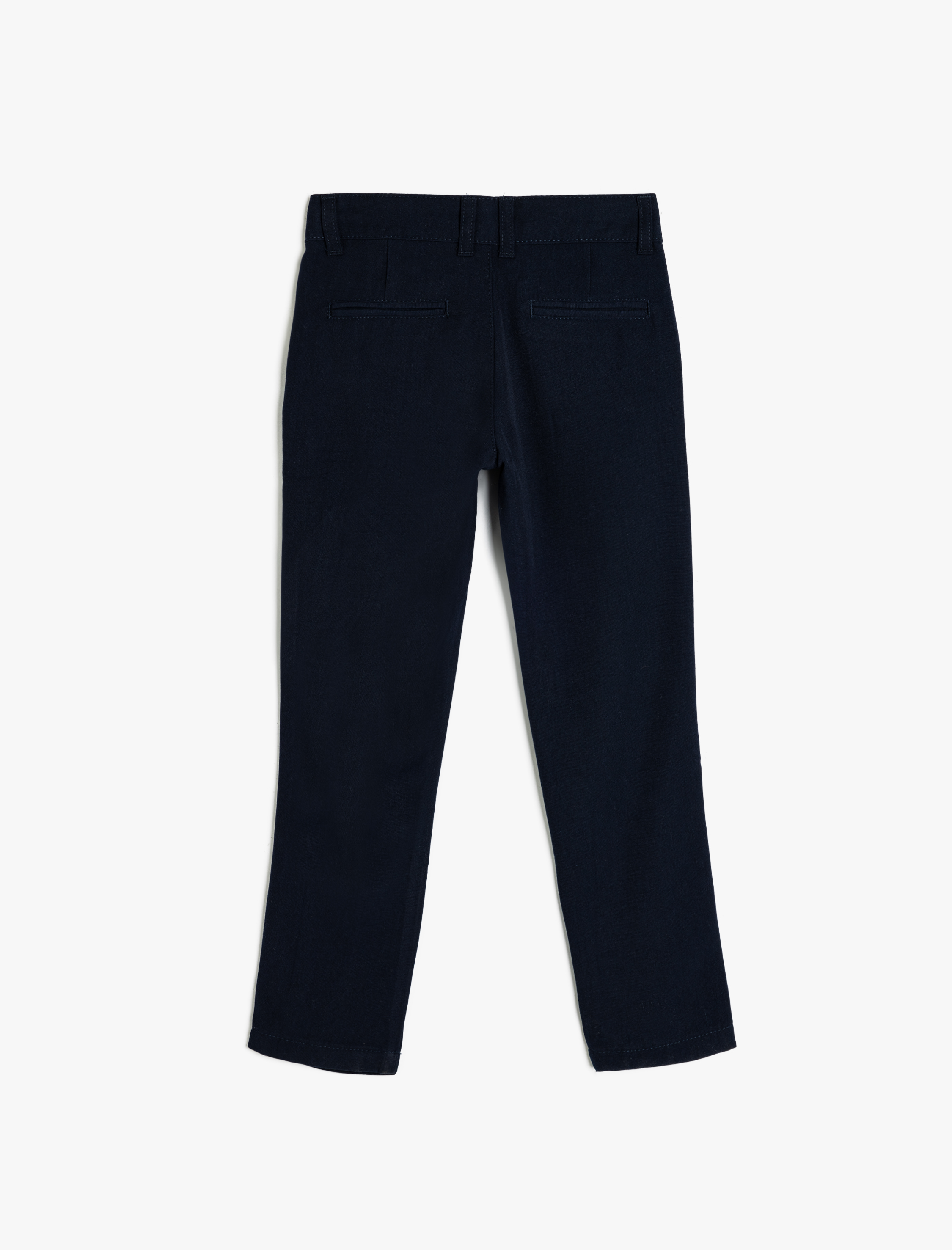  Erkek Çocuk Cep Detaylı Viskon Karışımlı Dar Kesim Chino Pantolon