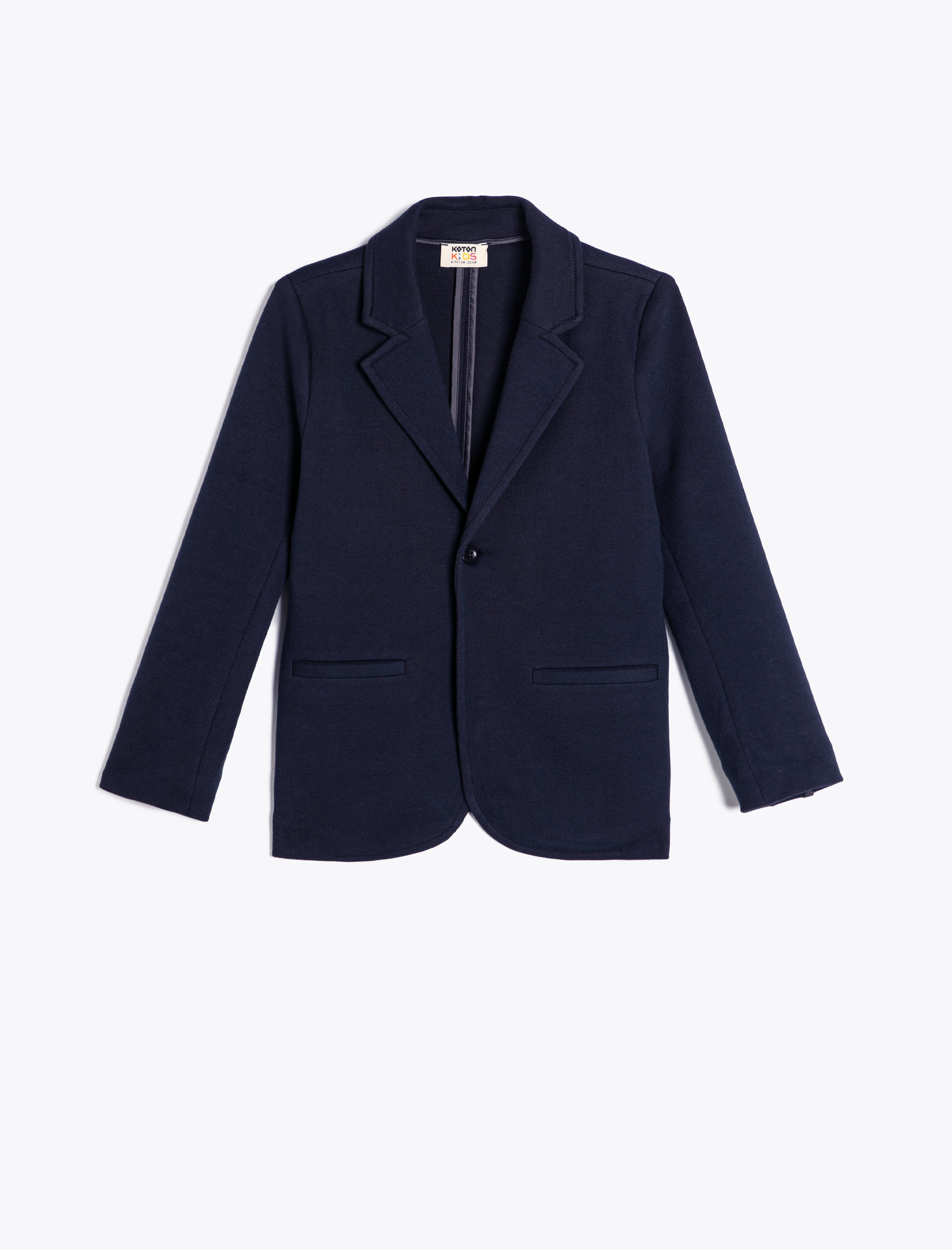 Erkek Çocuk Oversize Okul Ceketi Kruvaze Yaka Uzun Kollu