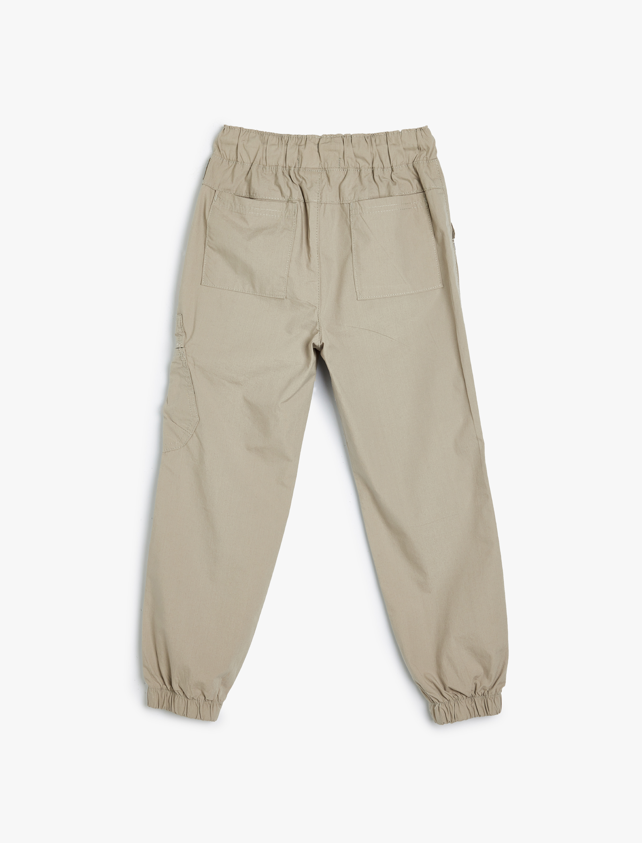 Erkek Çocuk Beli Bağlamalı Pamuklu Paraşüt Jogger Pantolon