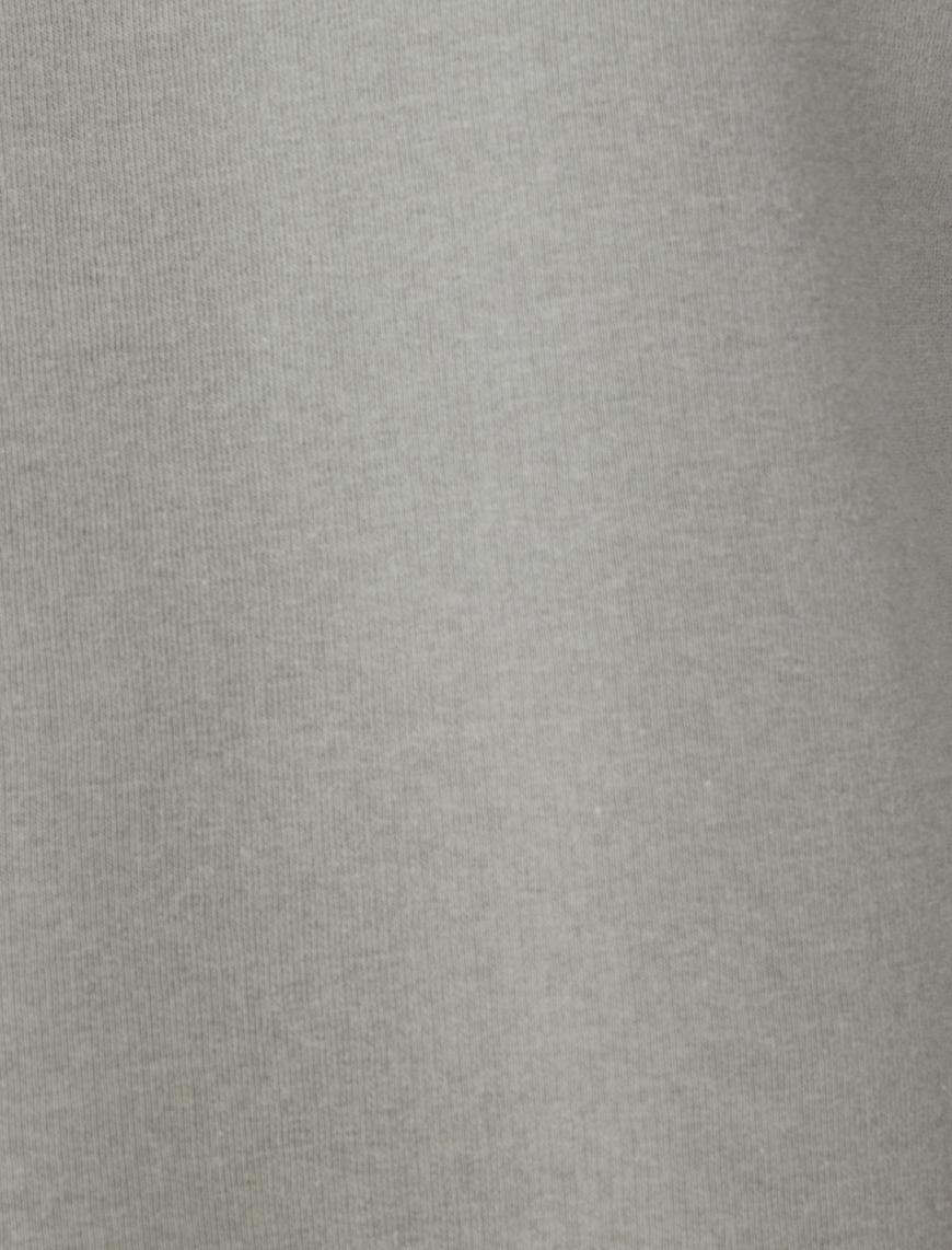   Şardonlu Pamuklu Basic Kapşonlu Sweatshirt