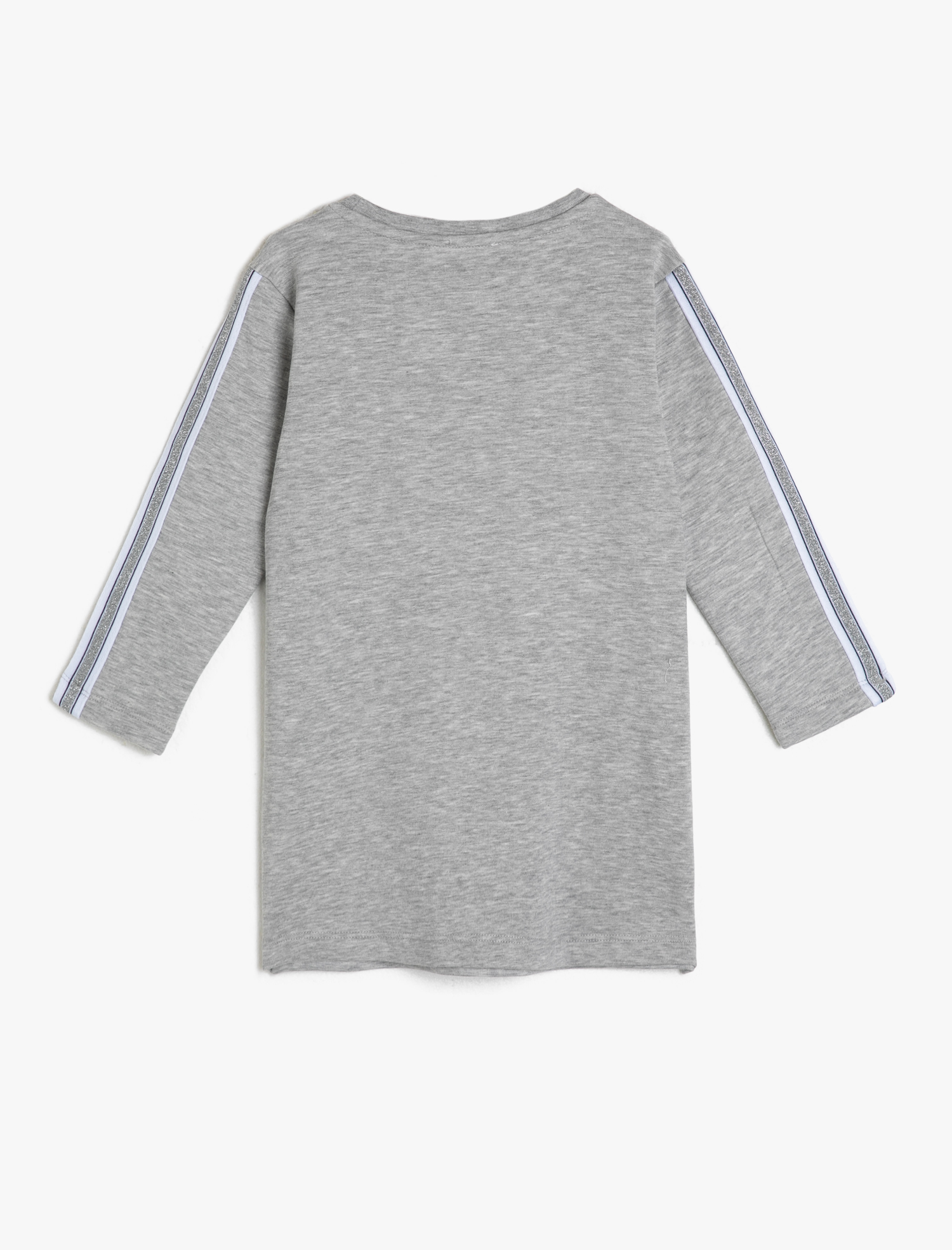  Kız Çocuk Baskılı Elbise Uzun Kollu