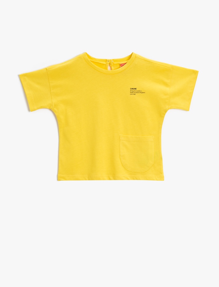 Kız Bebek Baskılı Tişört Pamuklu