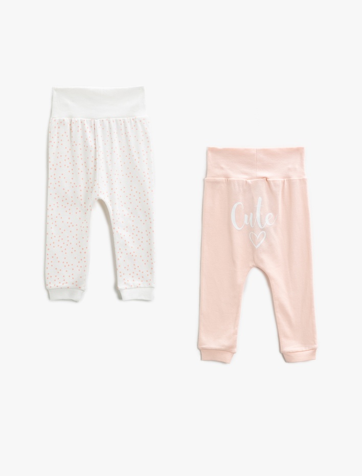 Kız Bebek Jogger Eşofman Altı Takım Pamuklu