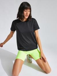 Bisiklet Yaka Basic Spor Tişört