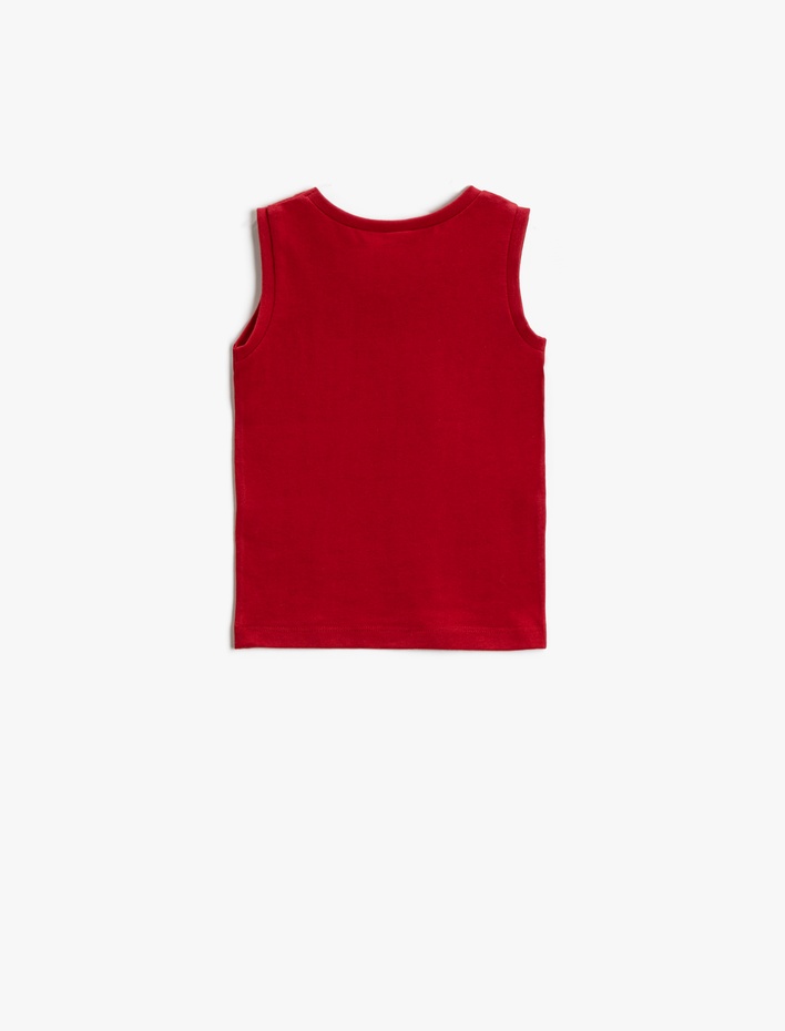 Erkek Bebek Baskılı Atlet Bisiklet Yaka Pamuklu