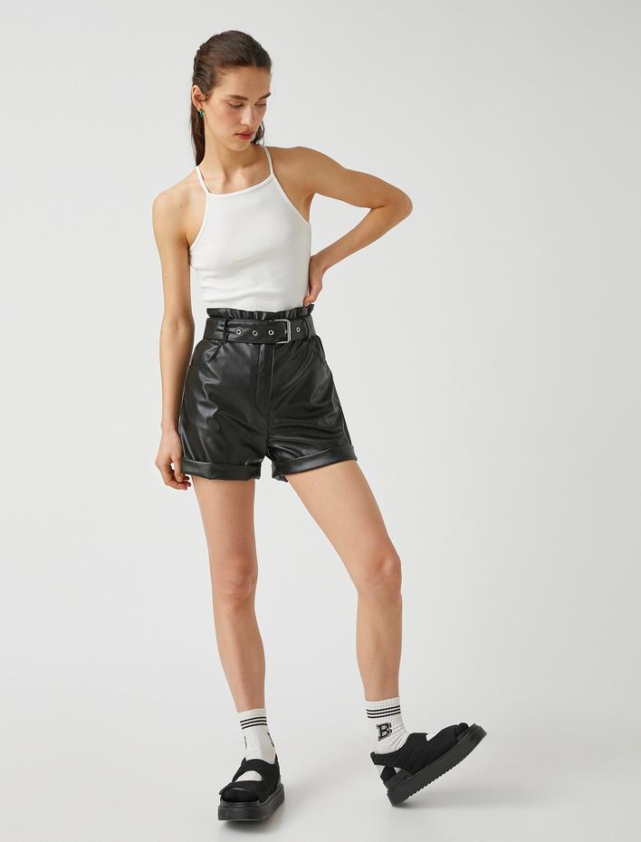  Halter Yaka Fitilli Atlet