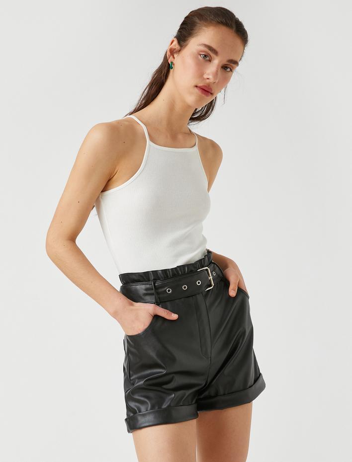  Halter Yaka Fitilli Atlet